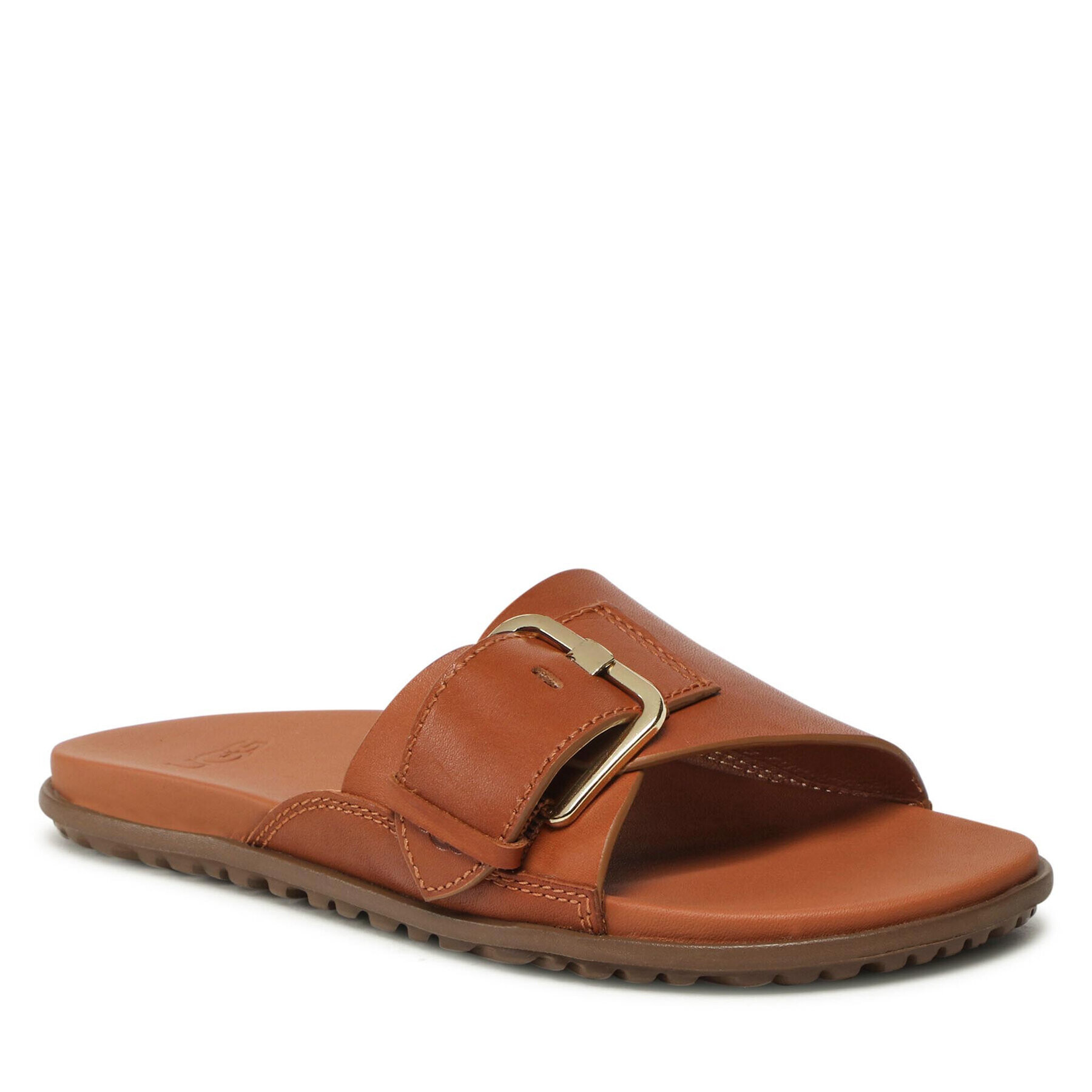 Ugg Natikači W Solivan Buckle Slide 1128630 Rjava - Pepit.si