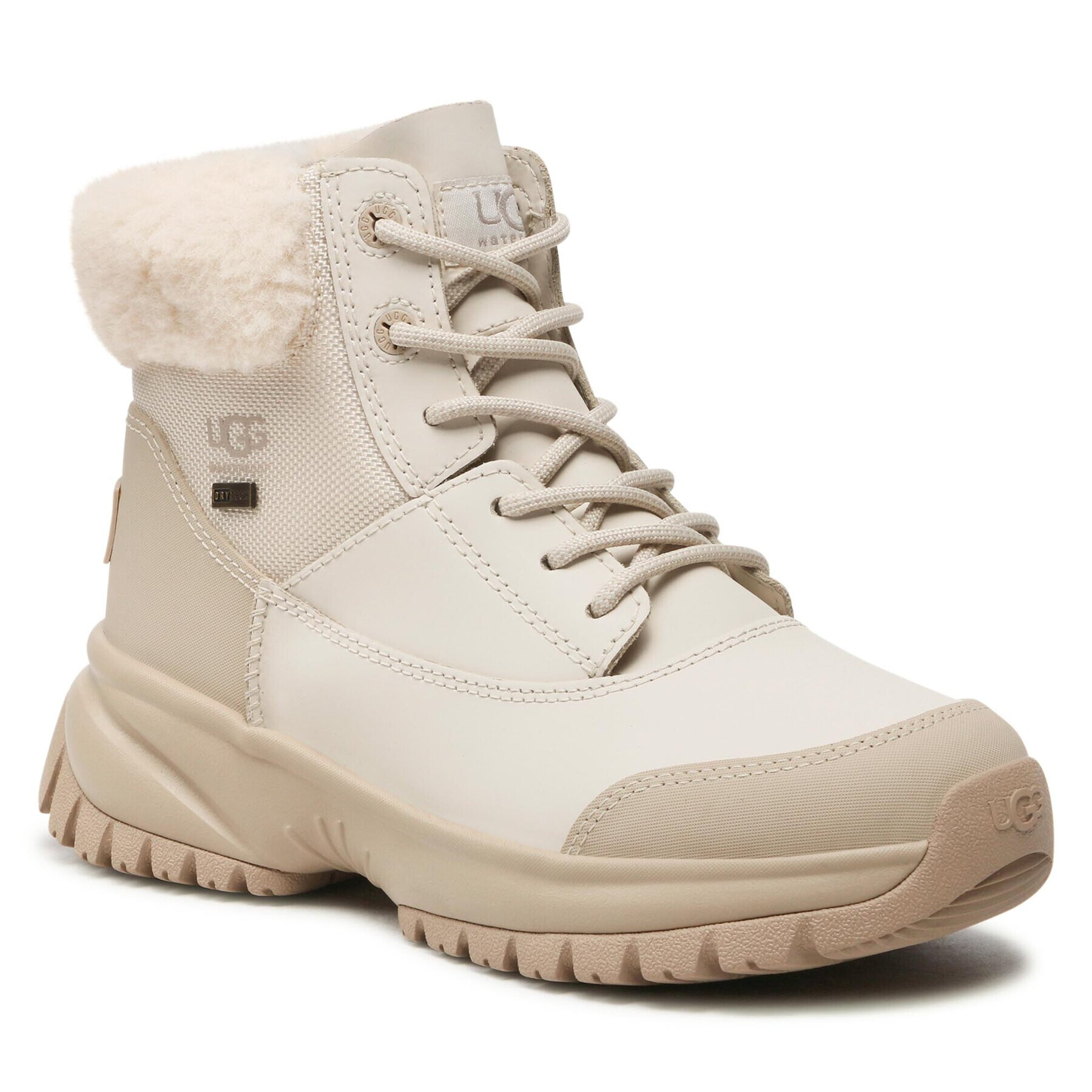 Ugg Pohodni čevlji W Yose Fluff V2 1130901 Bež - Pepit.si