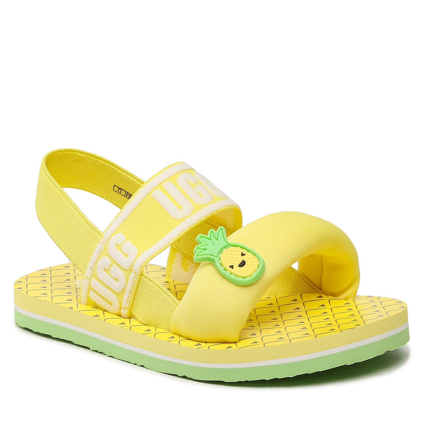 Ugg Sandali T Zuma Sling Pineapple Stuffie 1138612T Rumena - Pepit.si