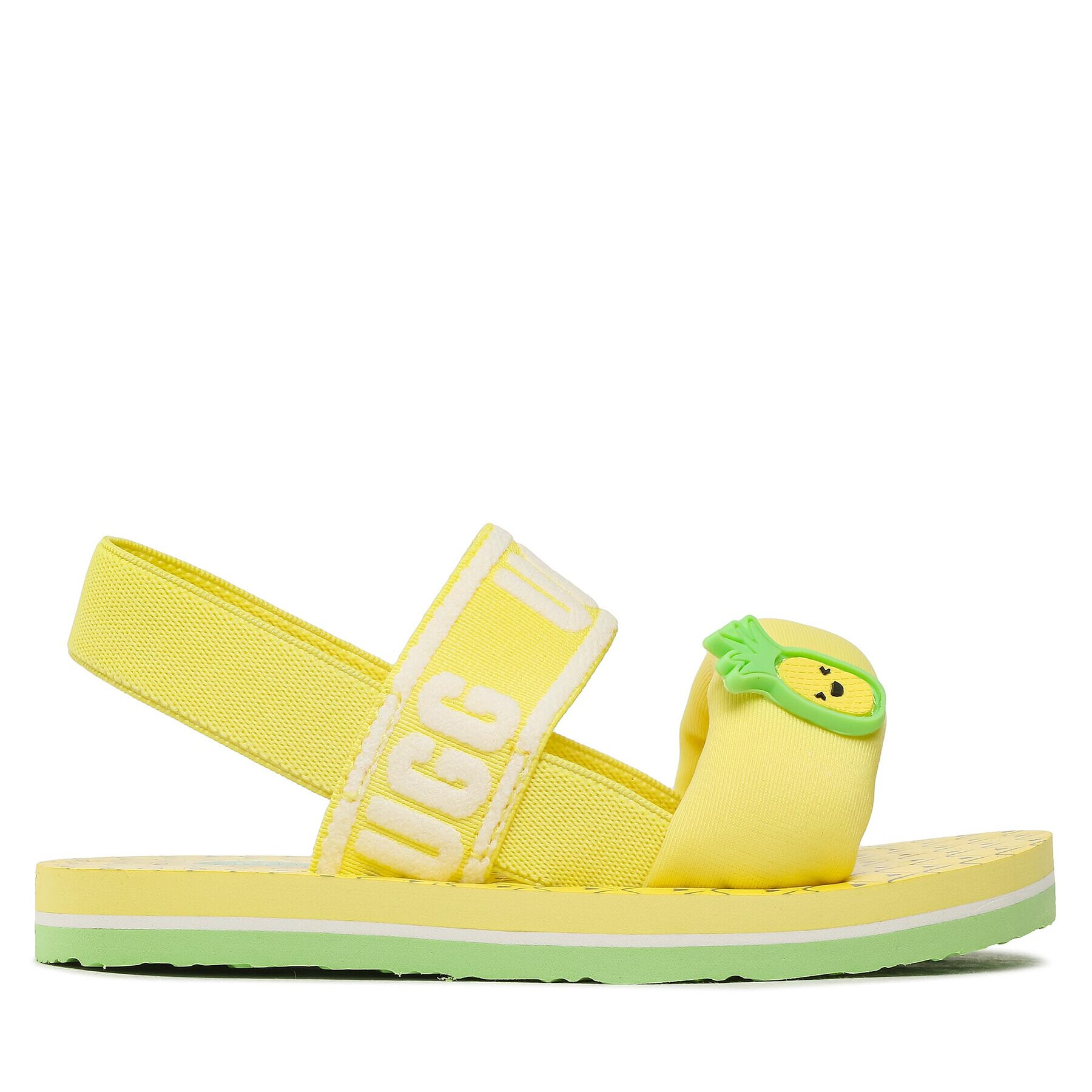 Ugg Sandali T Zuma Sling Pineapple Stuffie 1138612T Rumena - Pepit.si