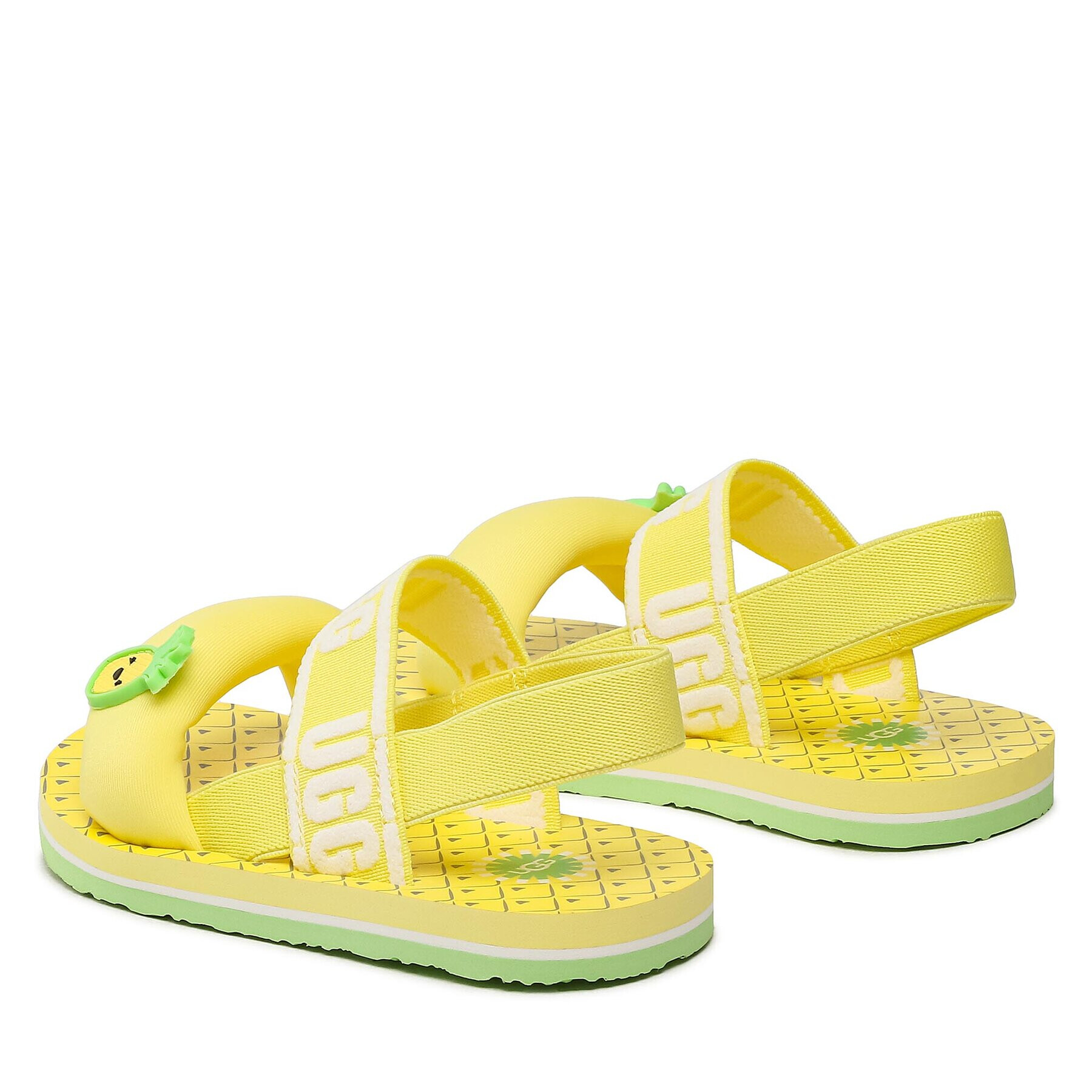 Ugg Sandali T Zuma Sling Pineapple Stuffie 1138612T Rumena - Pepit.si