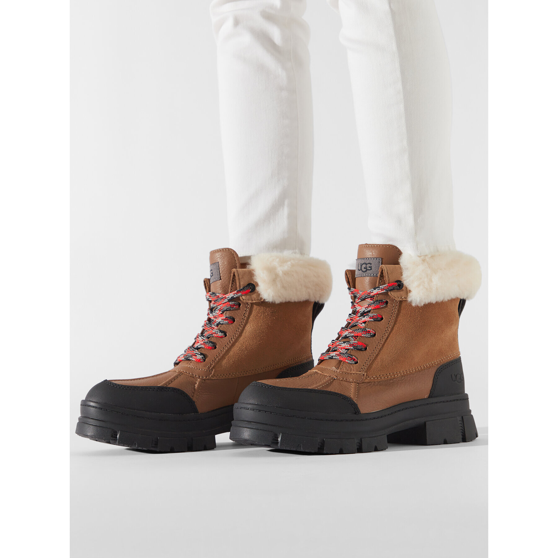 Ugg Škornji W Ashton Addie 1130524 Rjava - Pepit.si