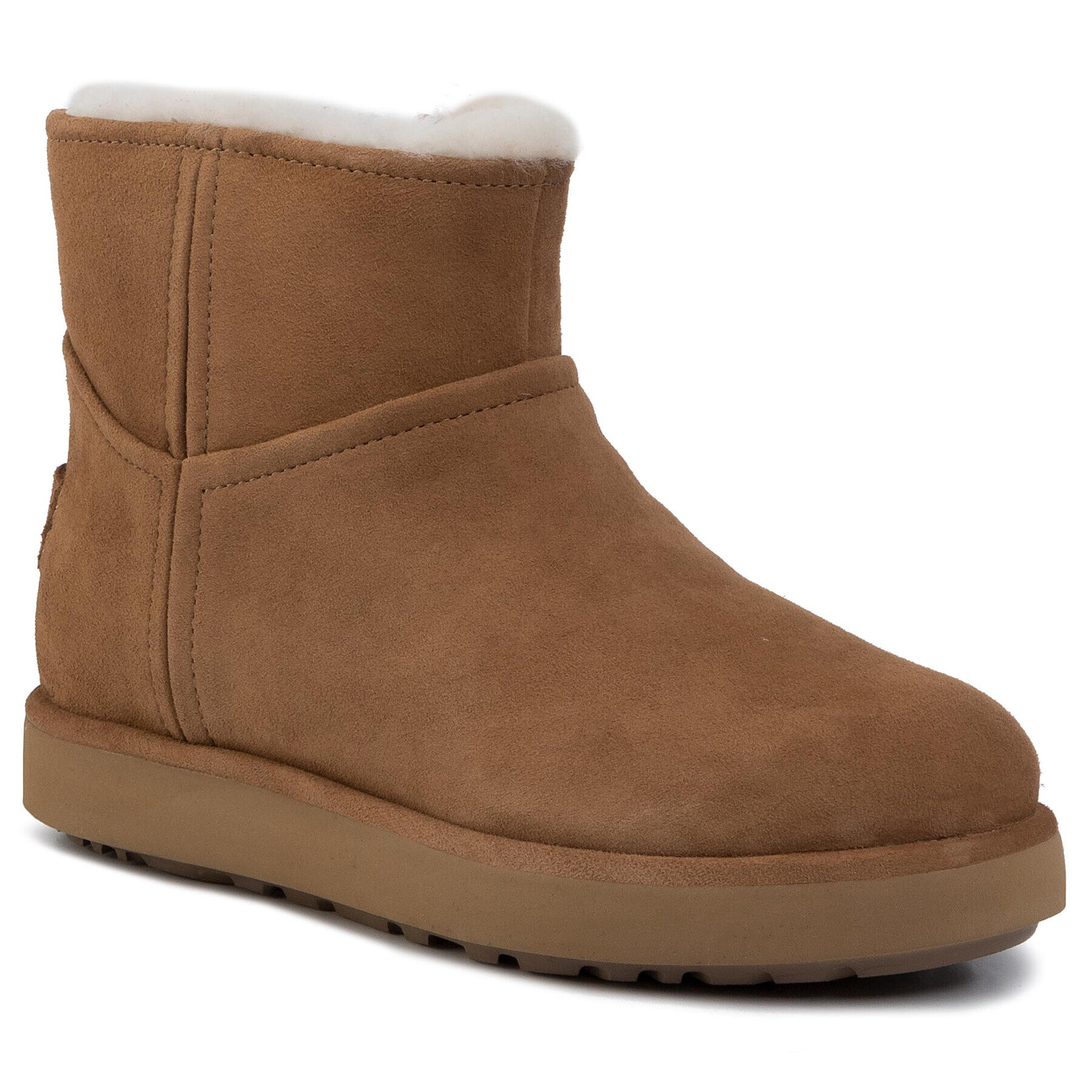 Ugg Škornji W Classic Mini Blvd 1108143 Rjava - Pepit.si