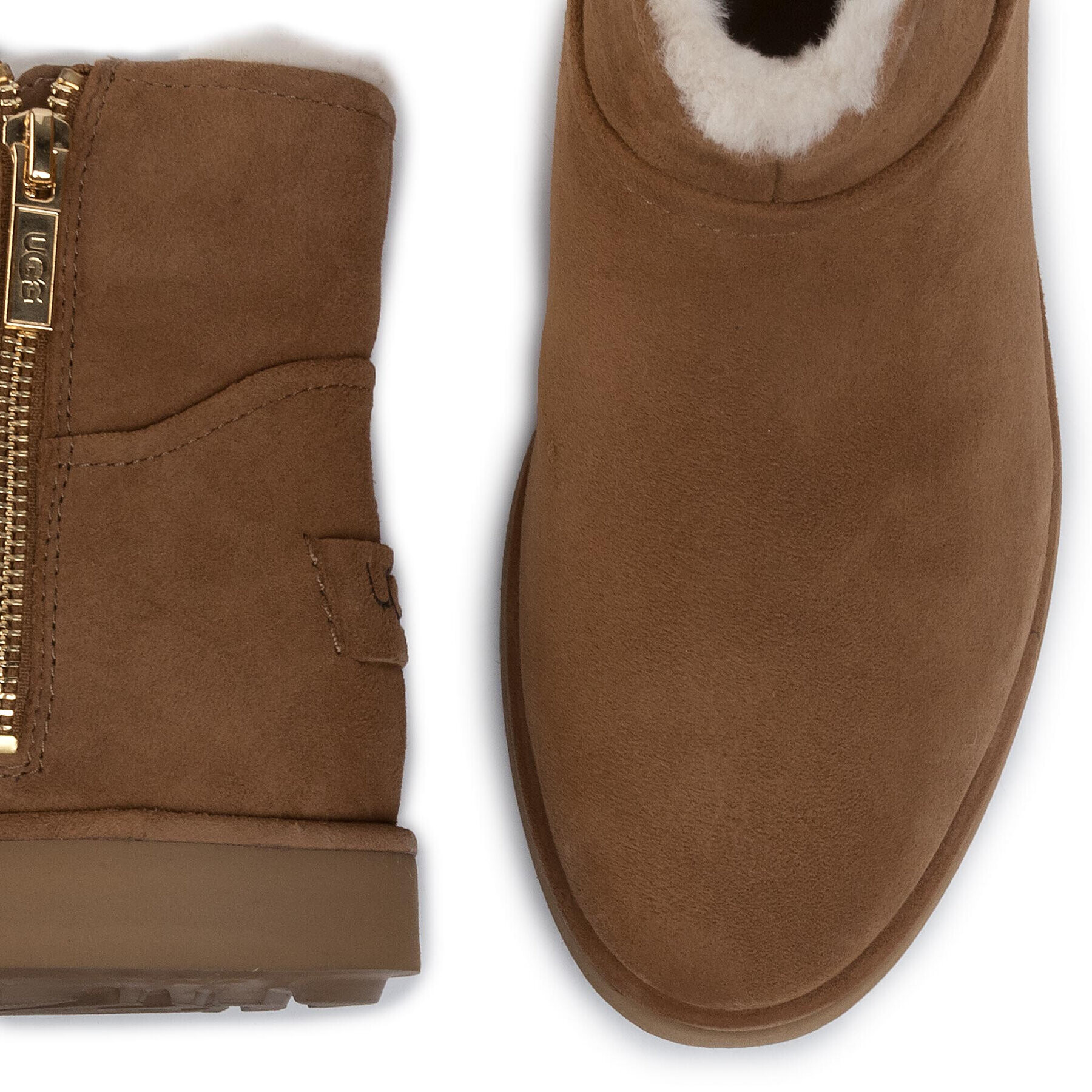 Ugg Škornji W Classic Mini Blvd 1108143 Rjava - Pepit.si