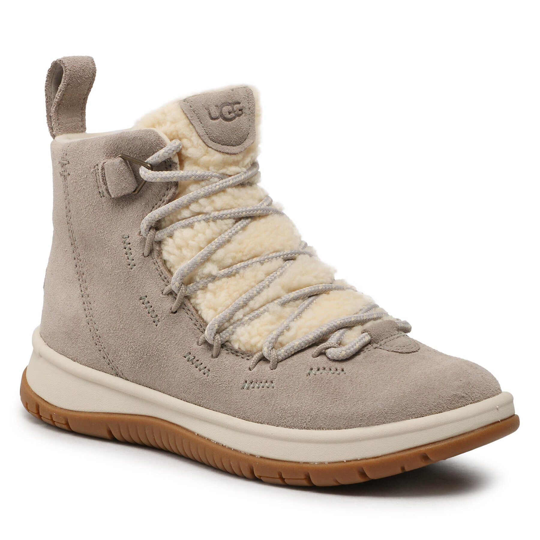 Ugg Škornji W Lakesider Heritage Mid 1121020 Siva - Pepit.si