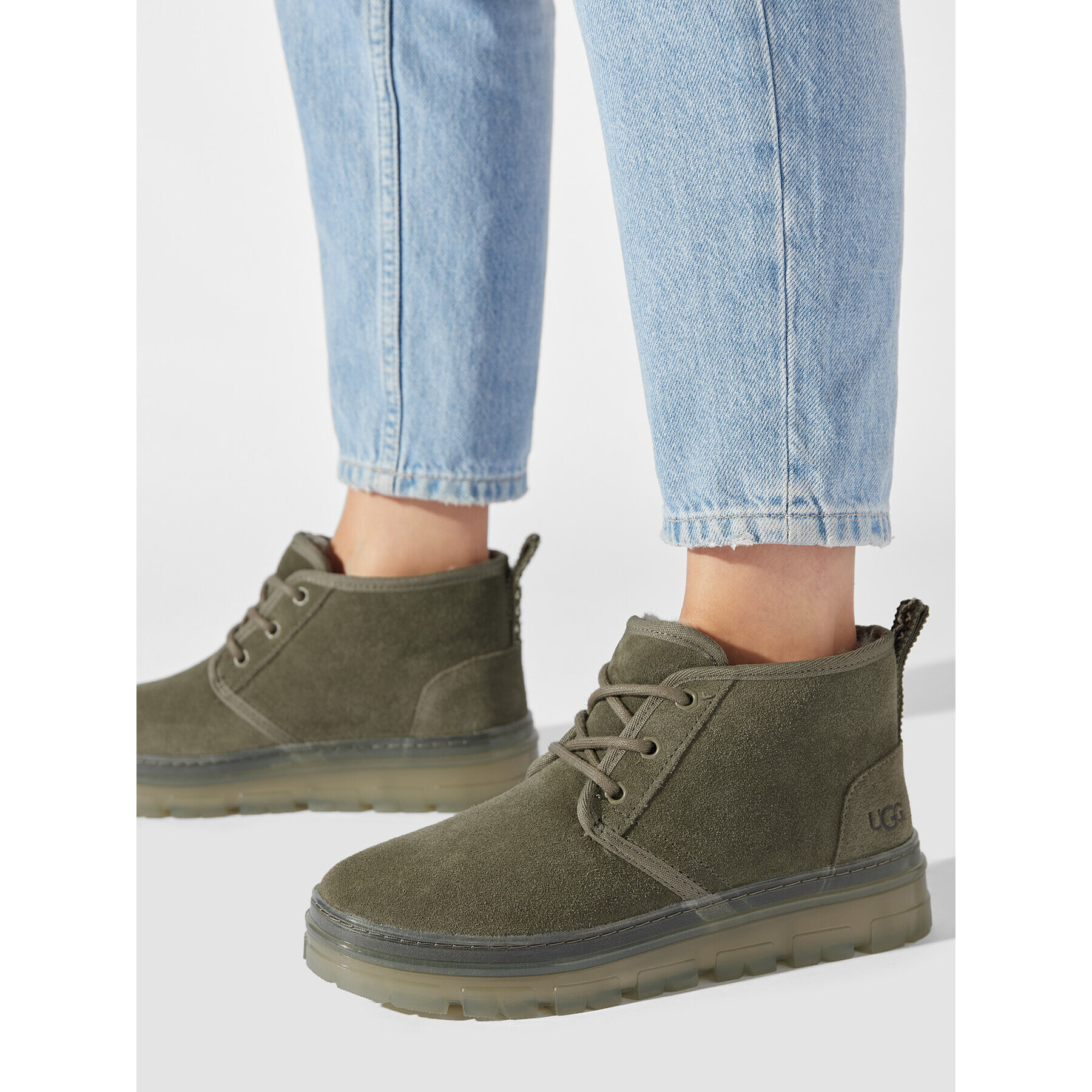 Ugg Škornji W Neumel Clear 1142451 Khaki - Pepit.si