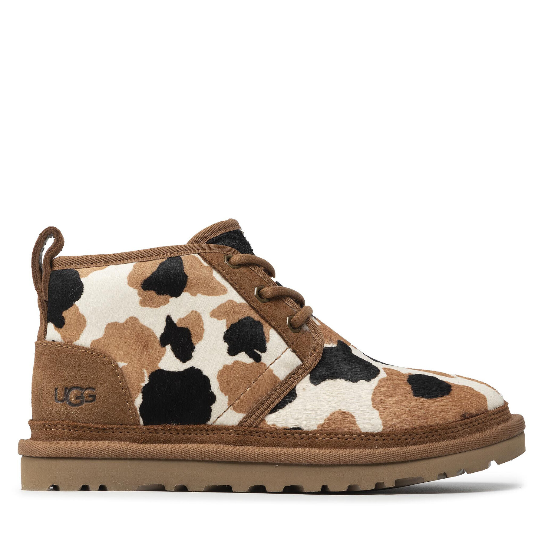 Ugg Škornji W Neumel Cow Print 1122152 Rjava - Pepit.si