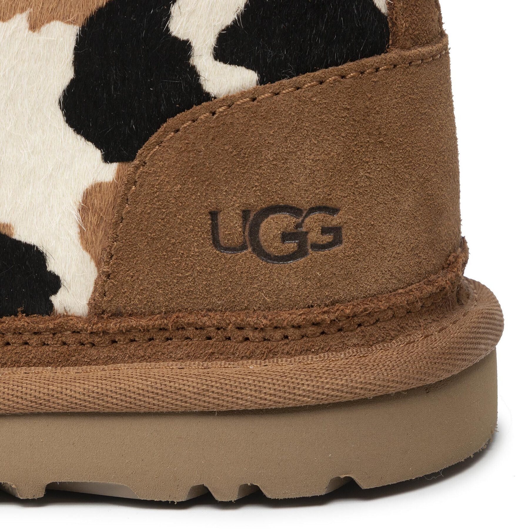 Ugg Škornji W Neumel Cow Print 1122152 Rjava - Pepit.si