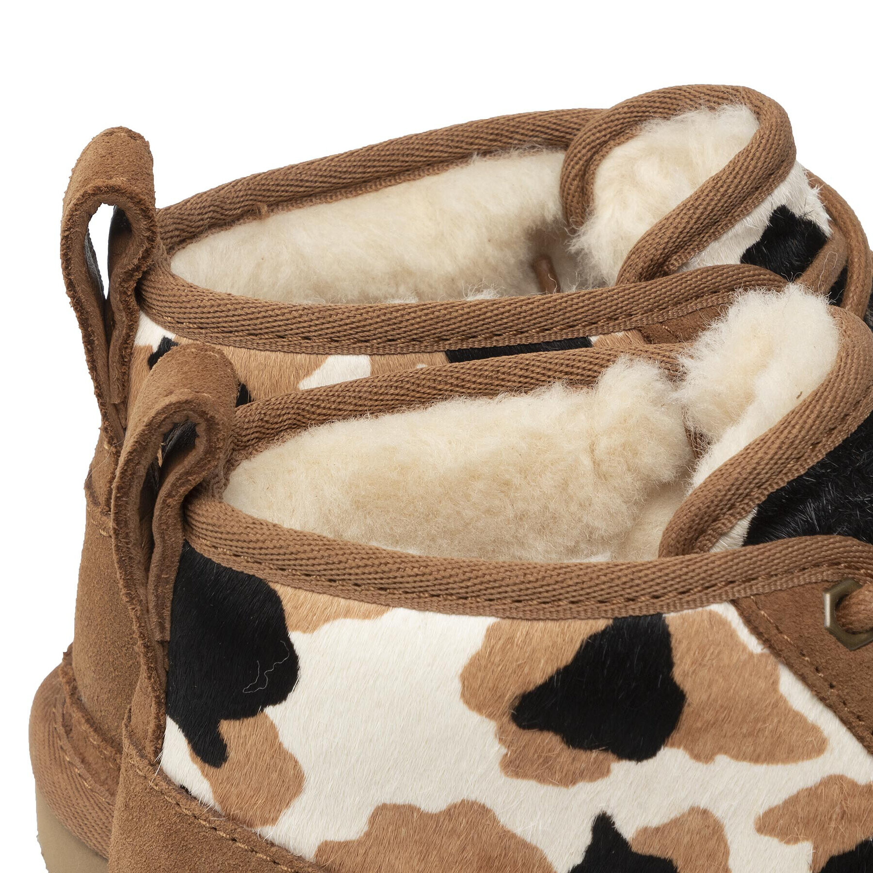 Ugg Škornji W Neumel Cow Print 1122152 Rjava - Pepit.si