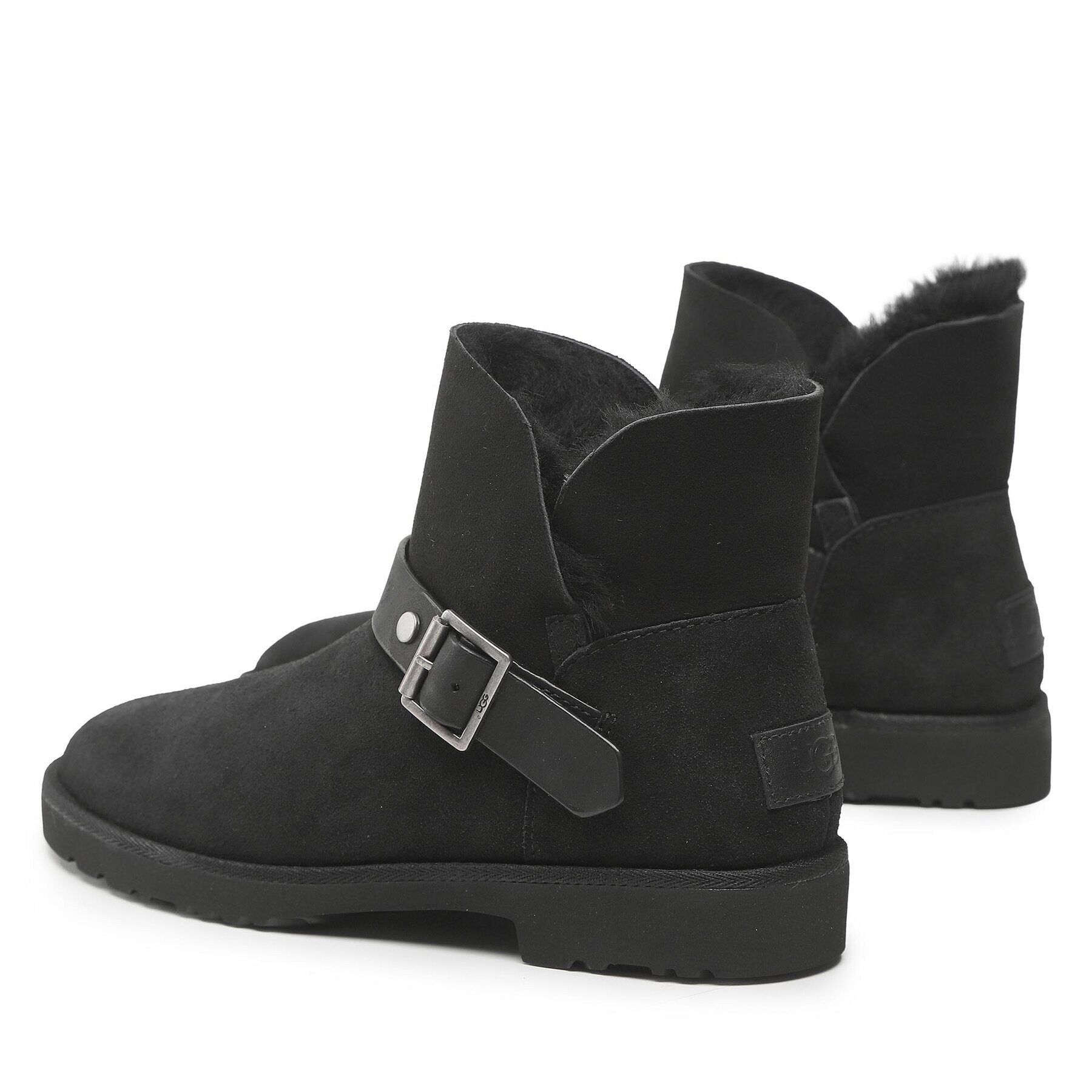 Ugg Škornji W Romely Short Buckle 1132993 Črna - Pepit.si