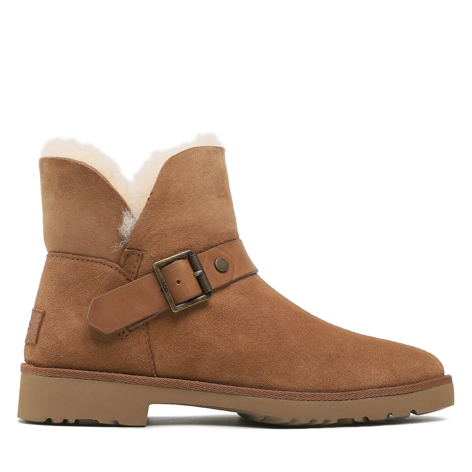 Ugg Škornji W Romely Short Buckle 1132993 Rjava - Pepit.si