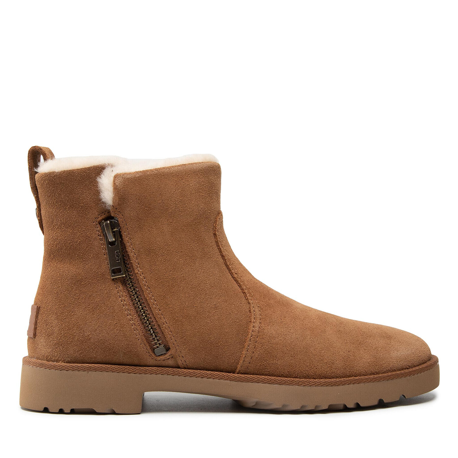 Ugg Škornji W Romely Zip 1123850 Rjava - Pepit.si