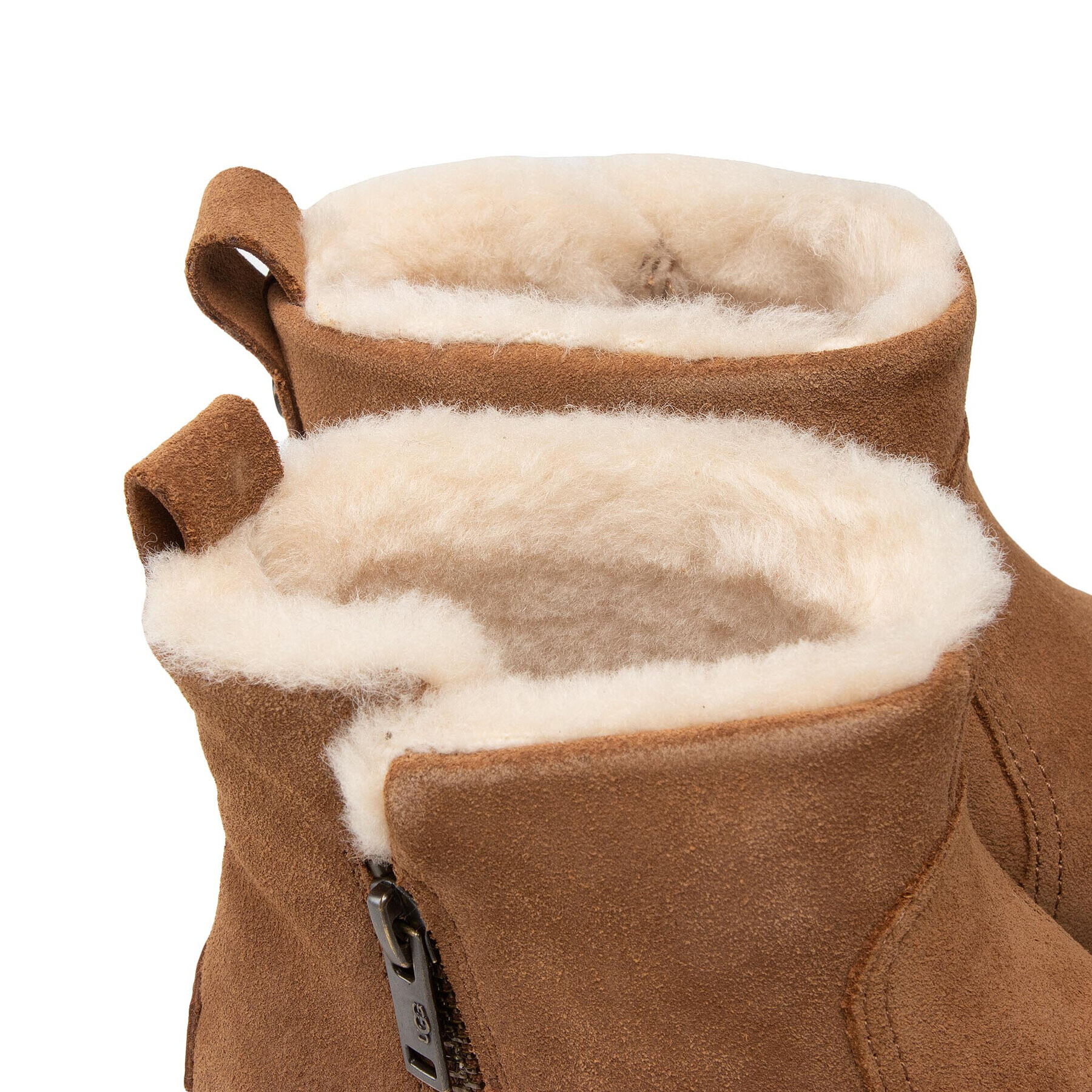 Ugg Škornji W Romely Zip 1123850 Rjava - Pepit.si