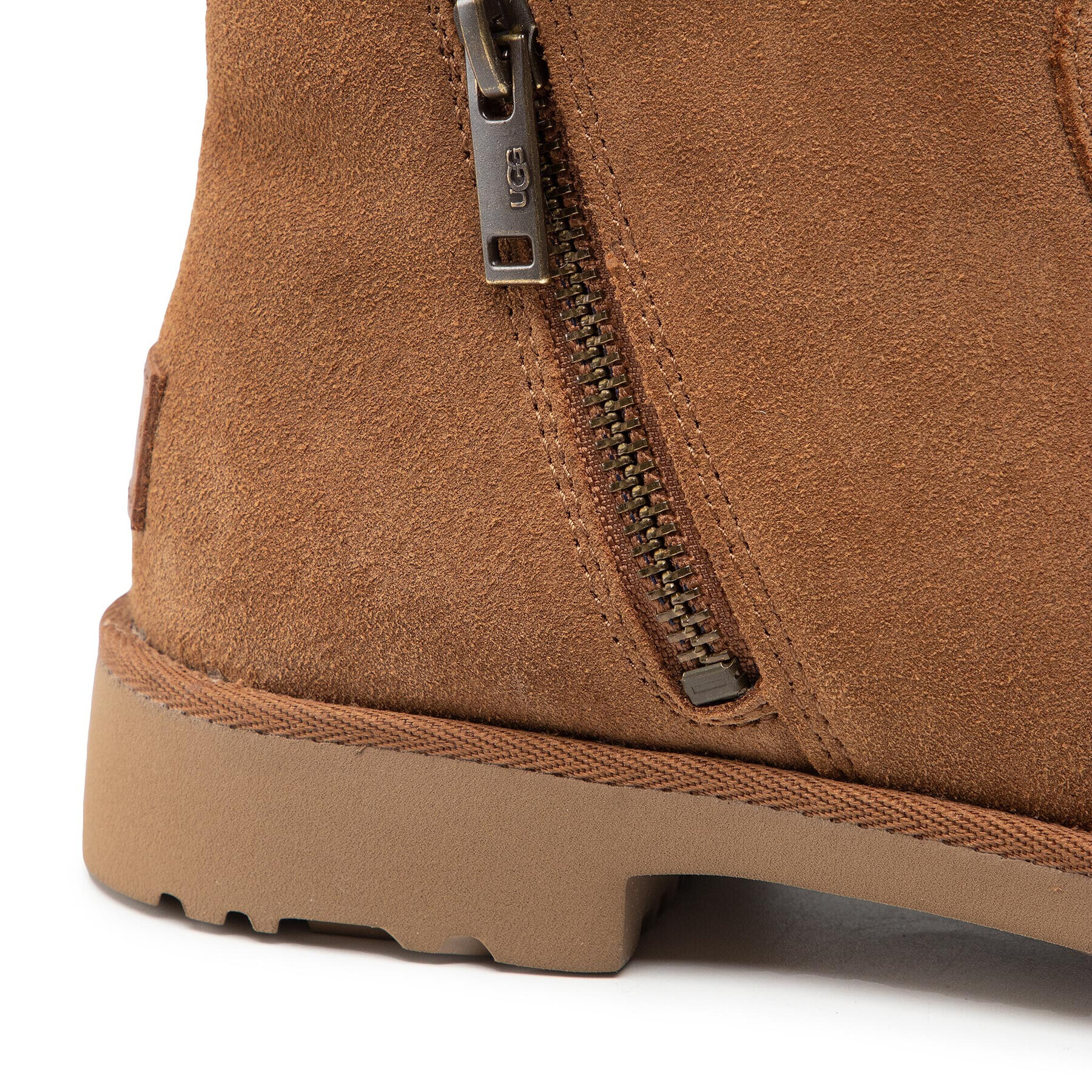 Ugg Škornji W Romely Zip 1123850 Rjava - Pepit.si