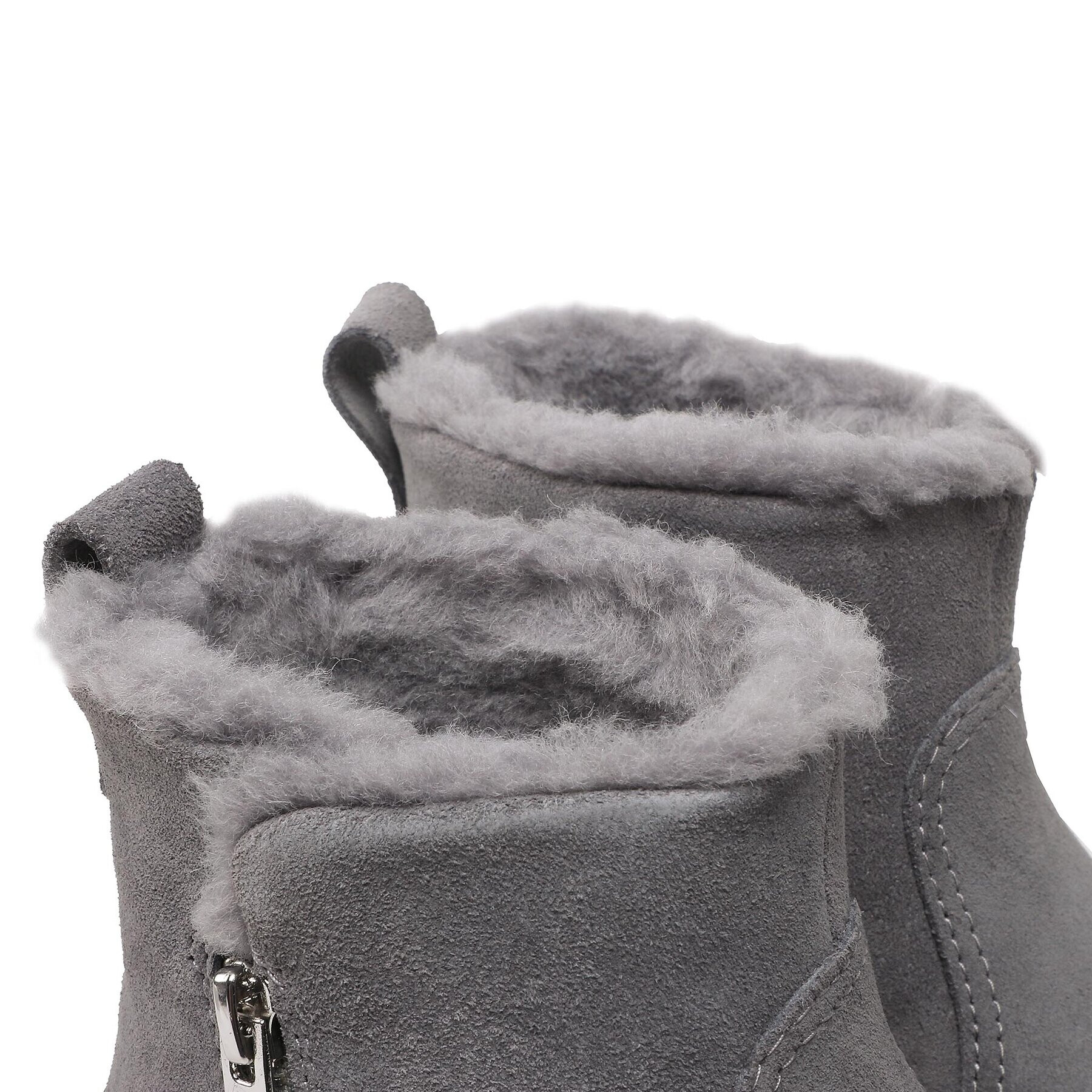 Ugg Škornji W Romely Zip 1123850 Siva - Pepit.si