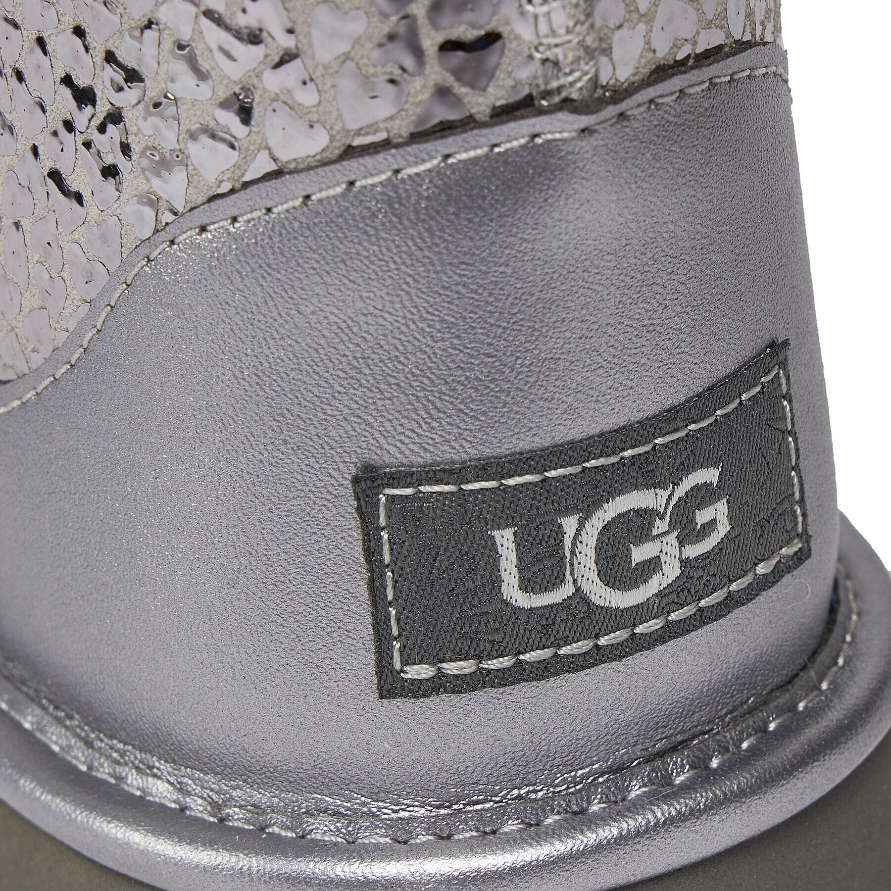 Ugg Škornji za sneg Classic II Gel Hearts 1151613K Srebrna - Pepit.si