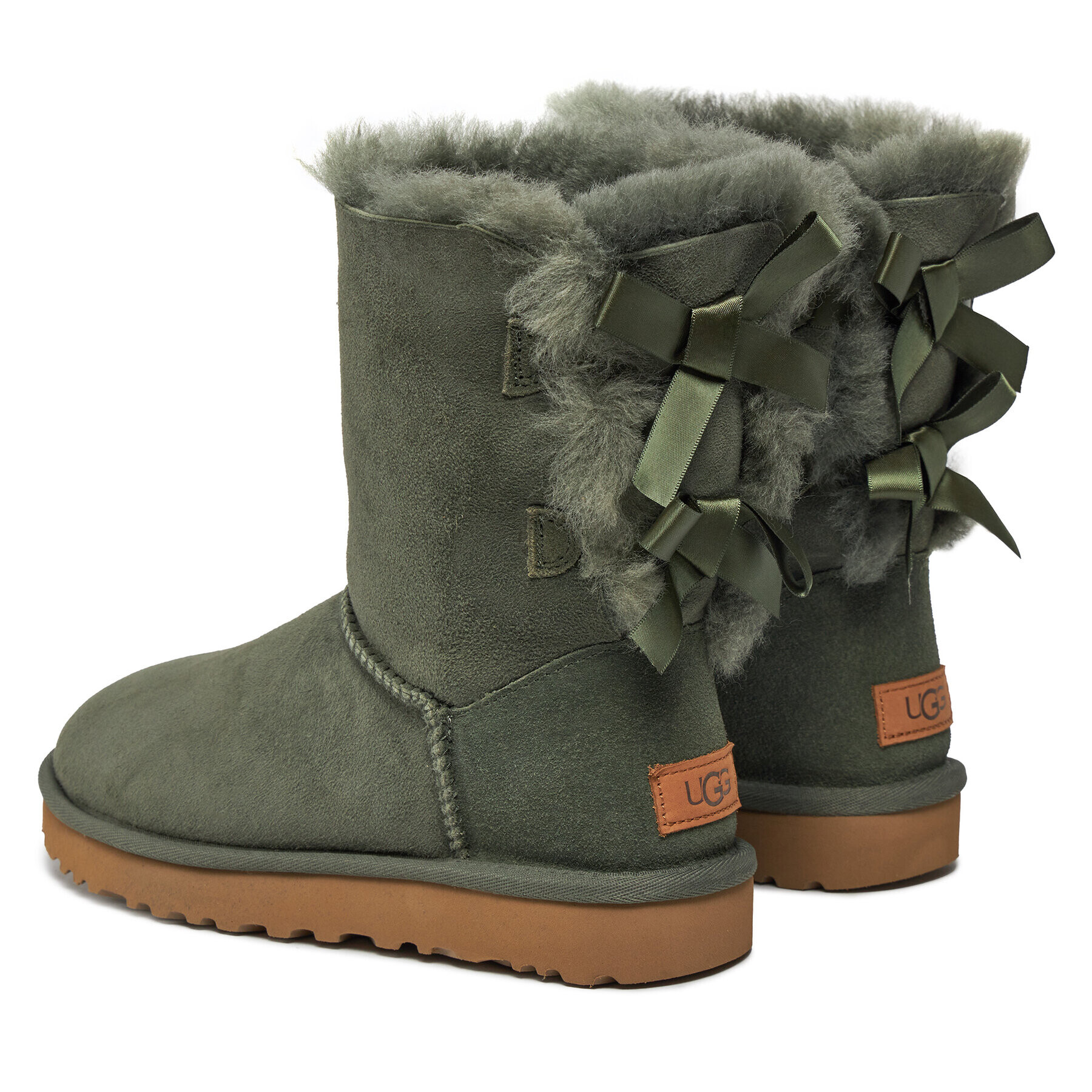 Ugg Škornji za sneg W Bailey Bow II 1016225 Zelena - Pepit.si