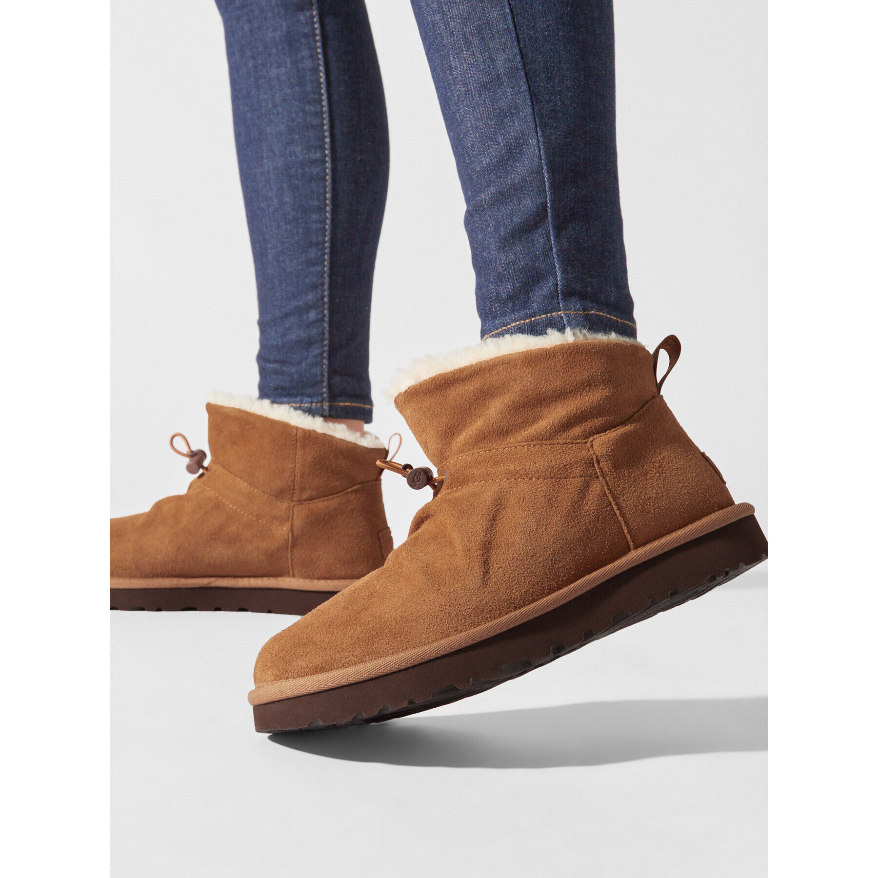 Ugg Škornji za sneg W Classic Mini Toggler 1143937 Rjava - Pepit.si