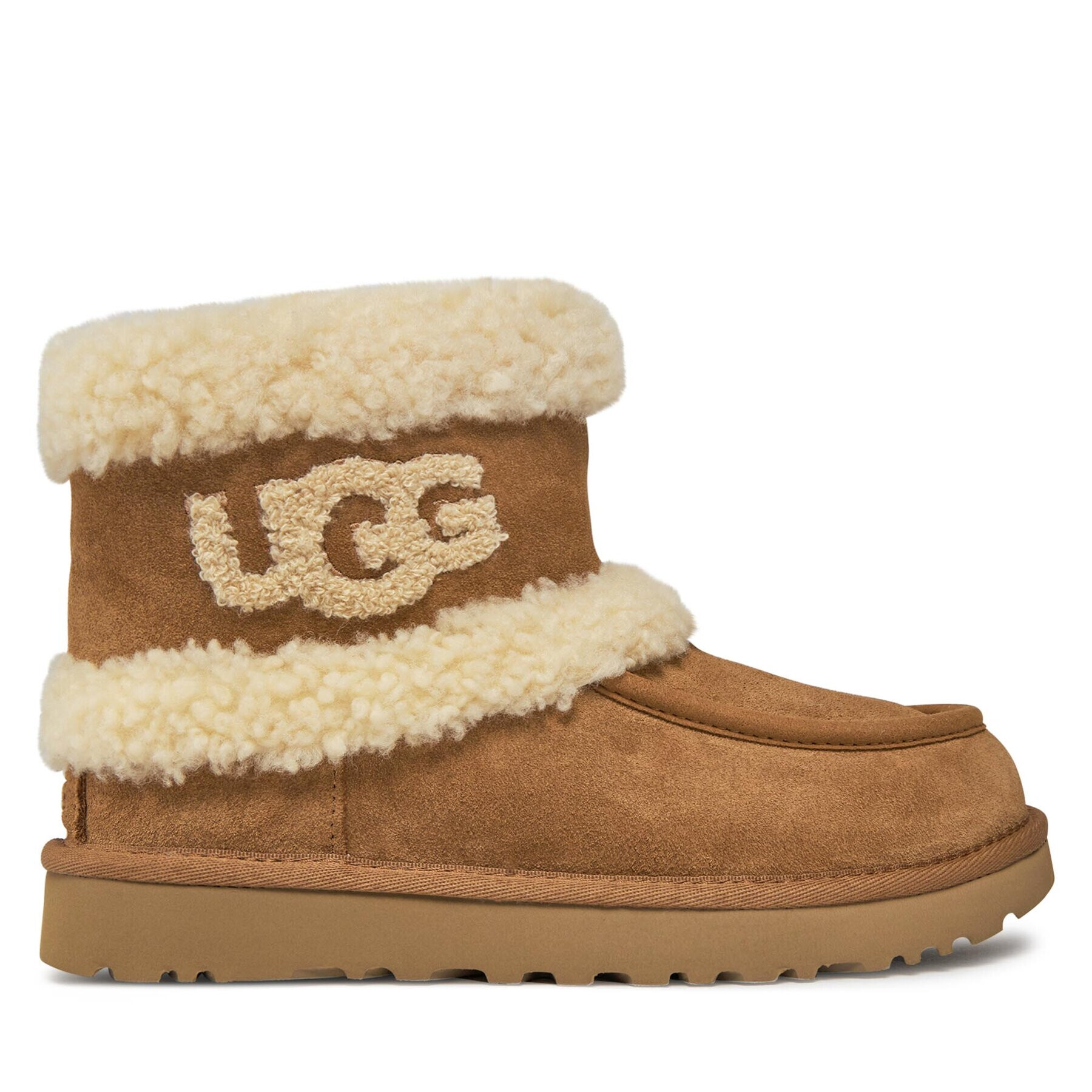 Ugg Škornji za sneg W Ultra Mini Fluff 1145410 Rjava - Pepit.si