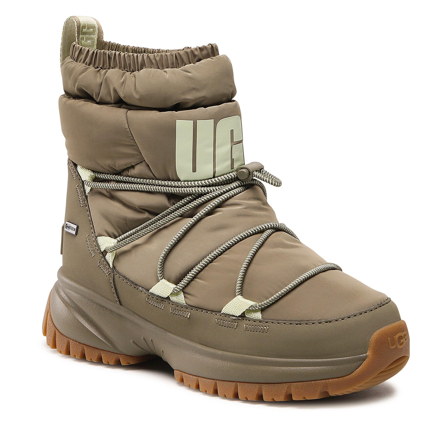 Ugg Škornji za sneg W Yose Puffer Mid 1131978 Zelena - Pepit.si