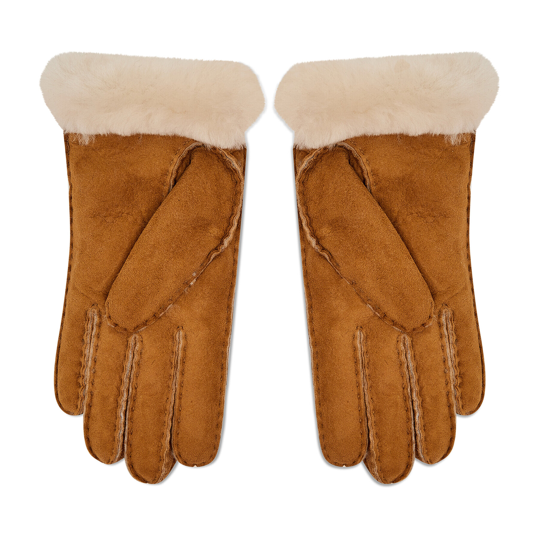 Ugg Ženske rokavice Sheepskin Embroider Glove 20931 Rjava - Pepit.si