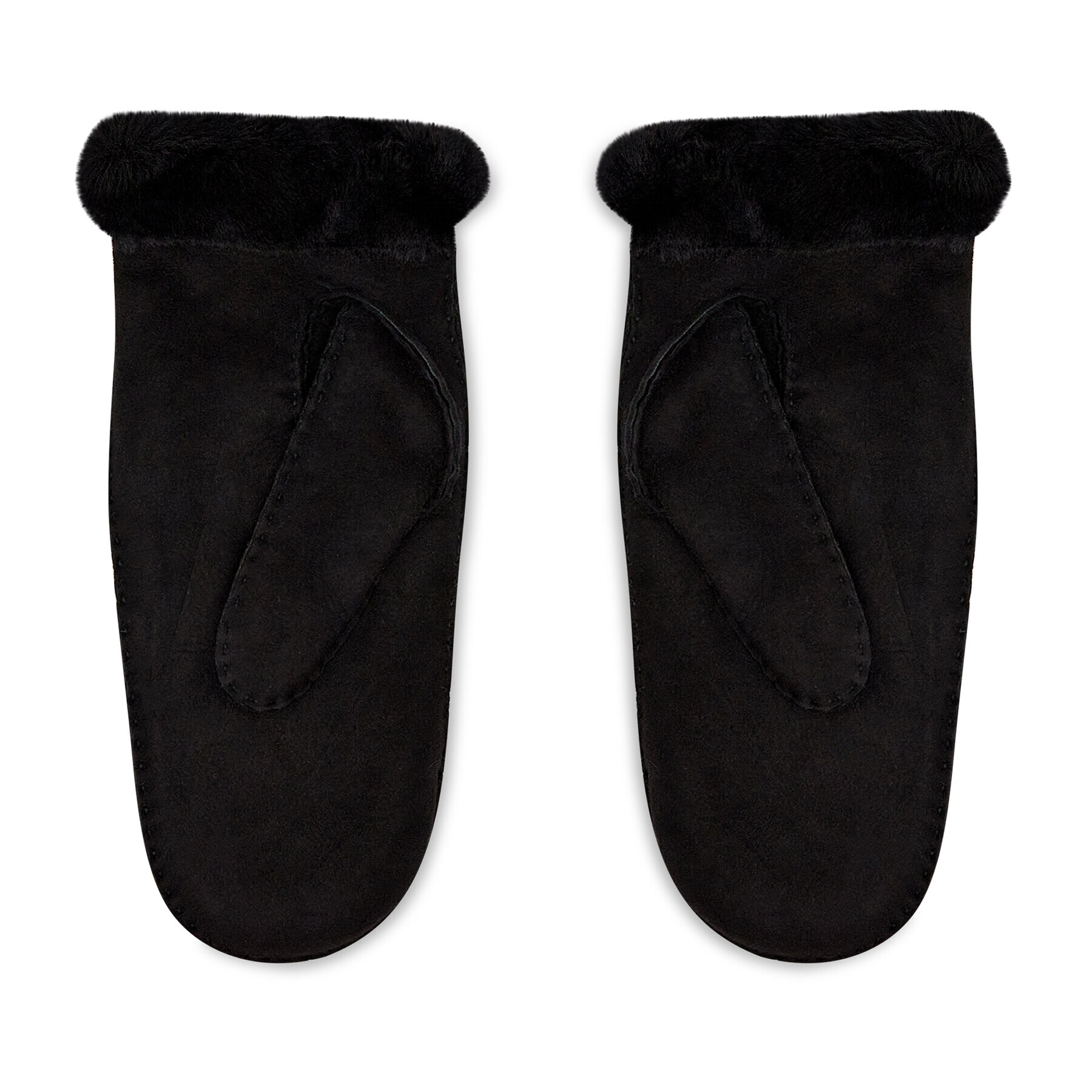 Ugg Ženske rokavice Sheepskin Embroider Mitten 20932 Črna - Pepit.si