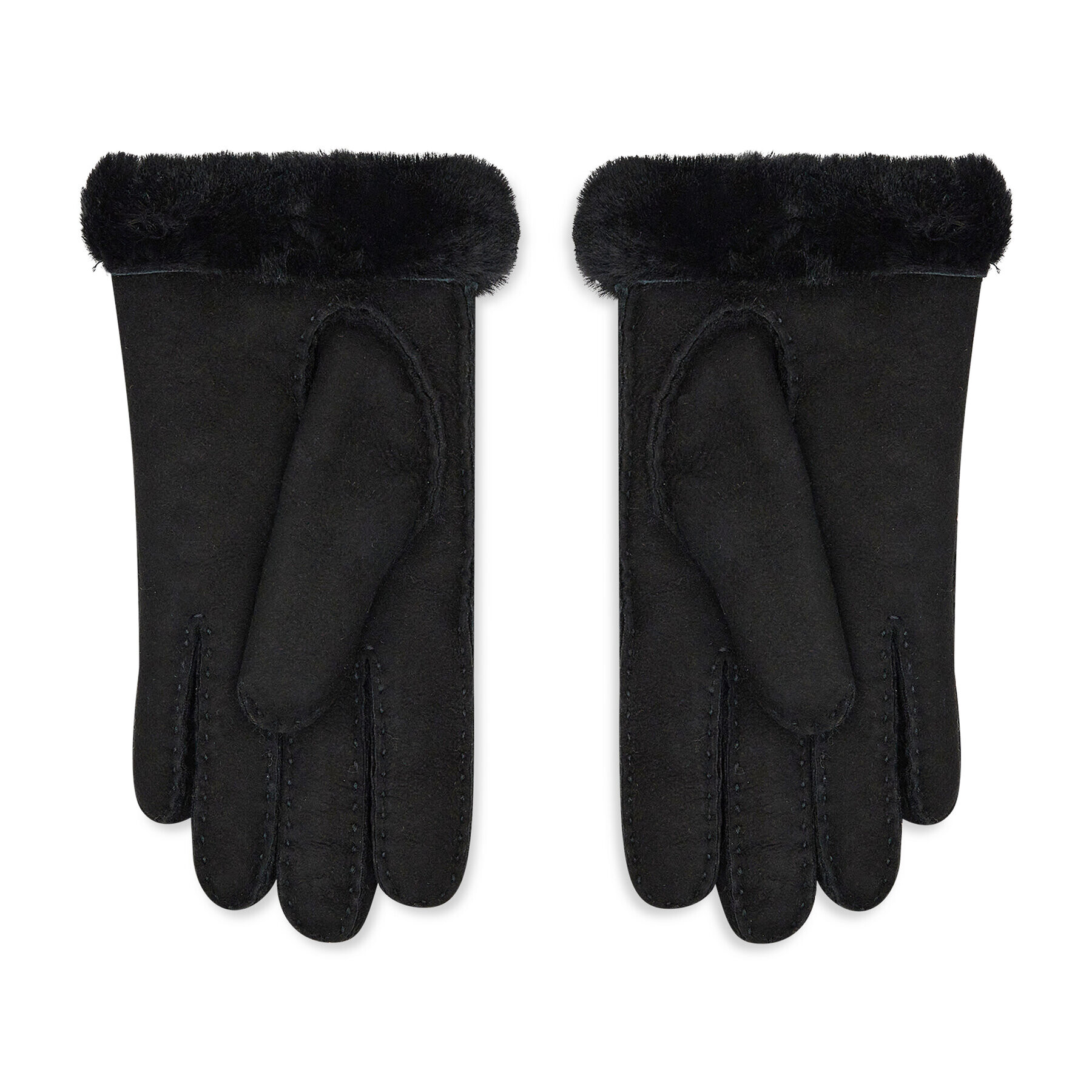 Ugg Ženske rokavice W Sheepskin Embroider Glove 20931 Črna - Pepit.si