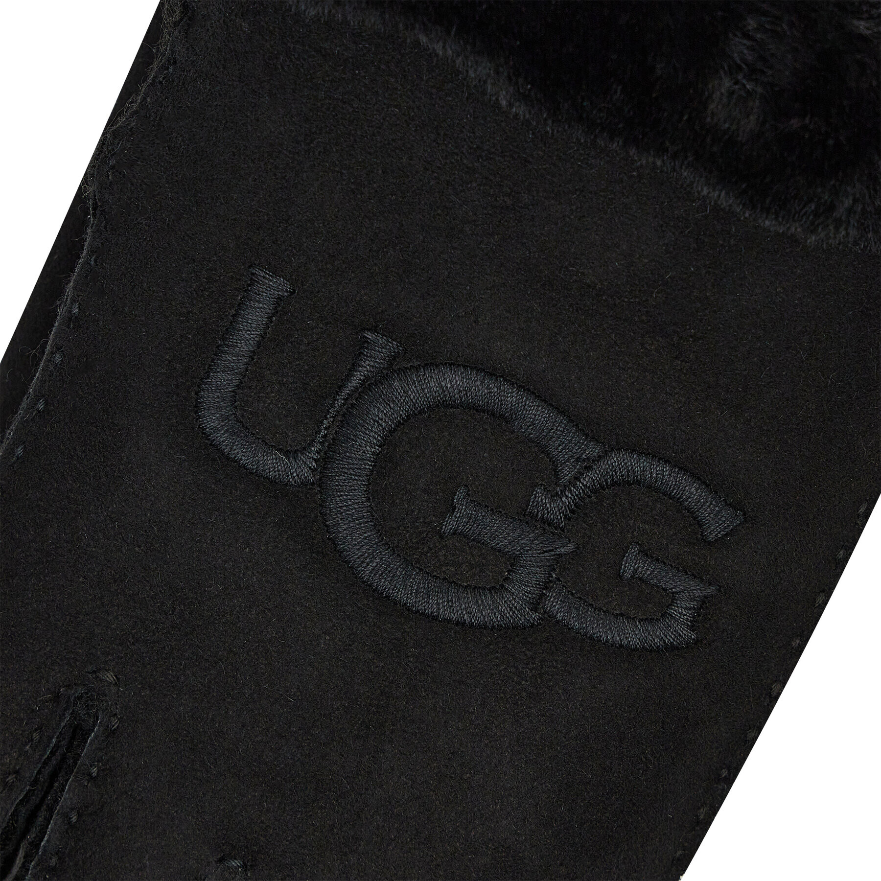 Ugg Ženske rokavice W Sheepskin Embroider Glove 20931 Črna - Pepit.si