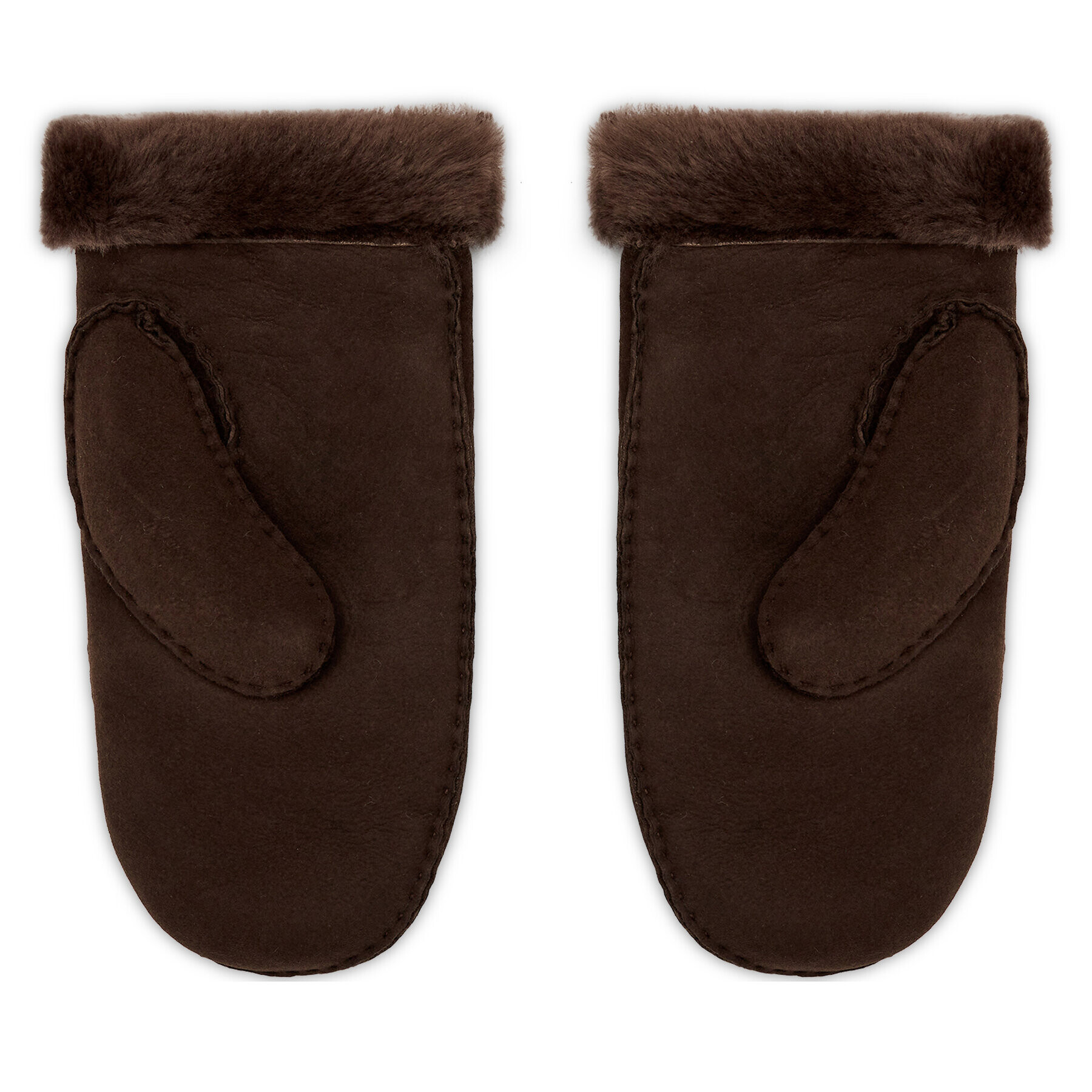 Ugg Ženske rokavice W Sheepskin Embroider Mitten 20932 Rjava - Pepit.si