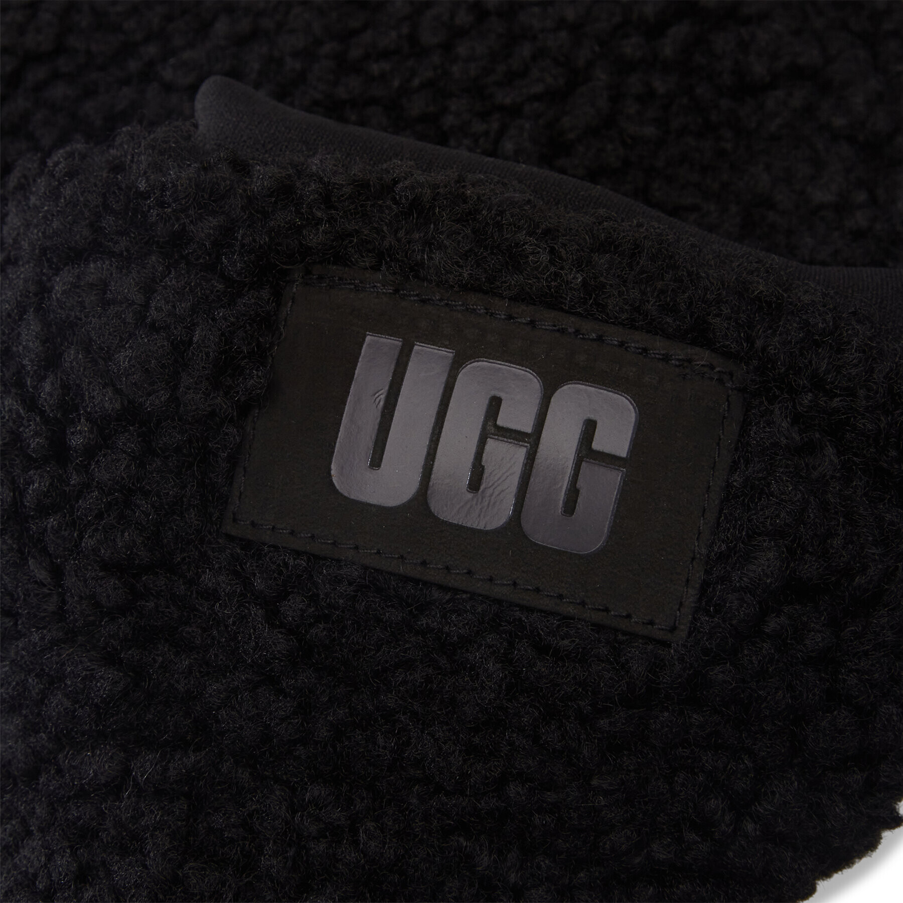 Ugg Ženske rokavice W Sherpa Mitten w Logo Patch 20168 Črna - Pepit.si