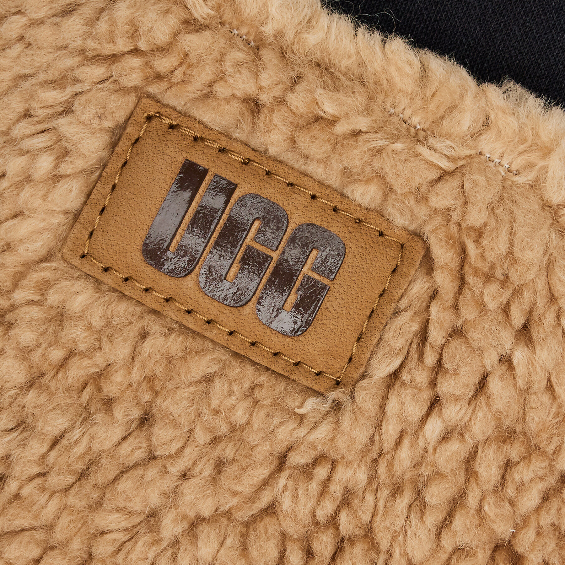 Ugg Ženske rokavice W Sherpa Mitten W Logo Tape 21631 Bež - Pepit.si