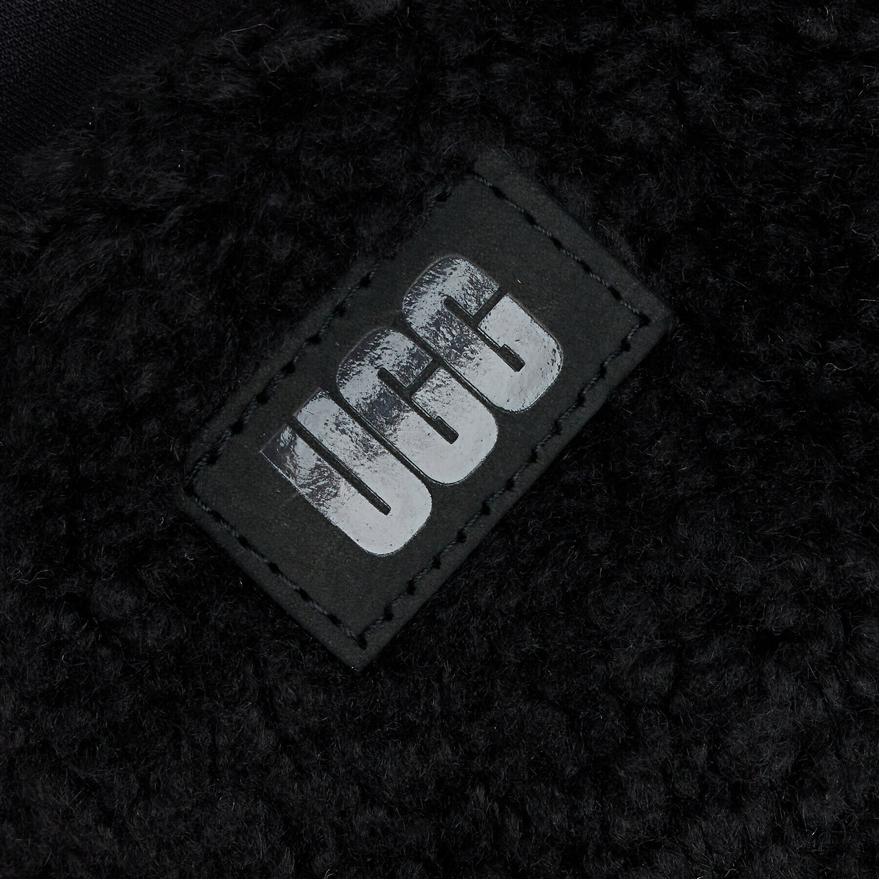 Ugg Ženske rokavice W Sherpa Mitten W Logo Tape 21631 Črna - Pepit.si