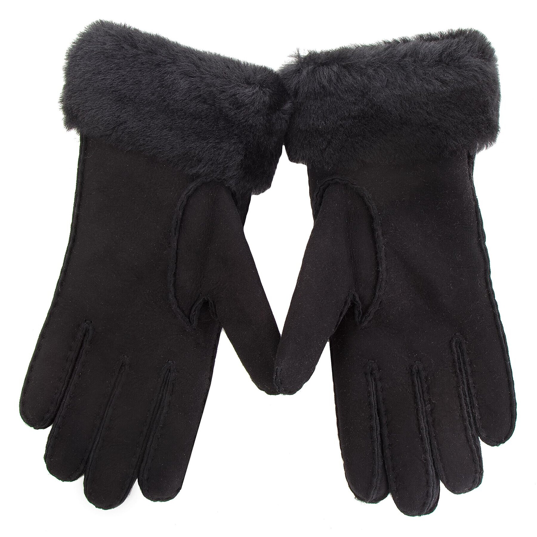 Ugg Ženske rokavice W Turn Cuff Glove 17369 Črna - Pepit.si