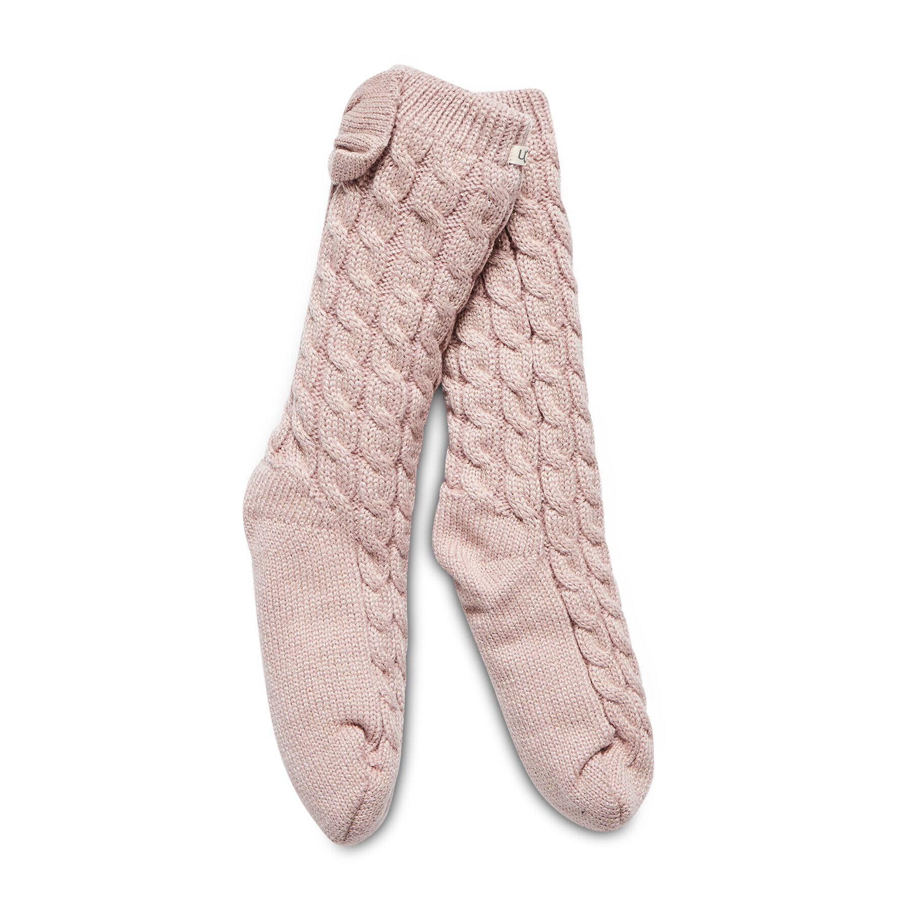 Ugg Ženske visoke nogavice W Laila Bow Fleece Lined Sock OS 1113637 Roza - Pepit.si