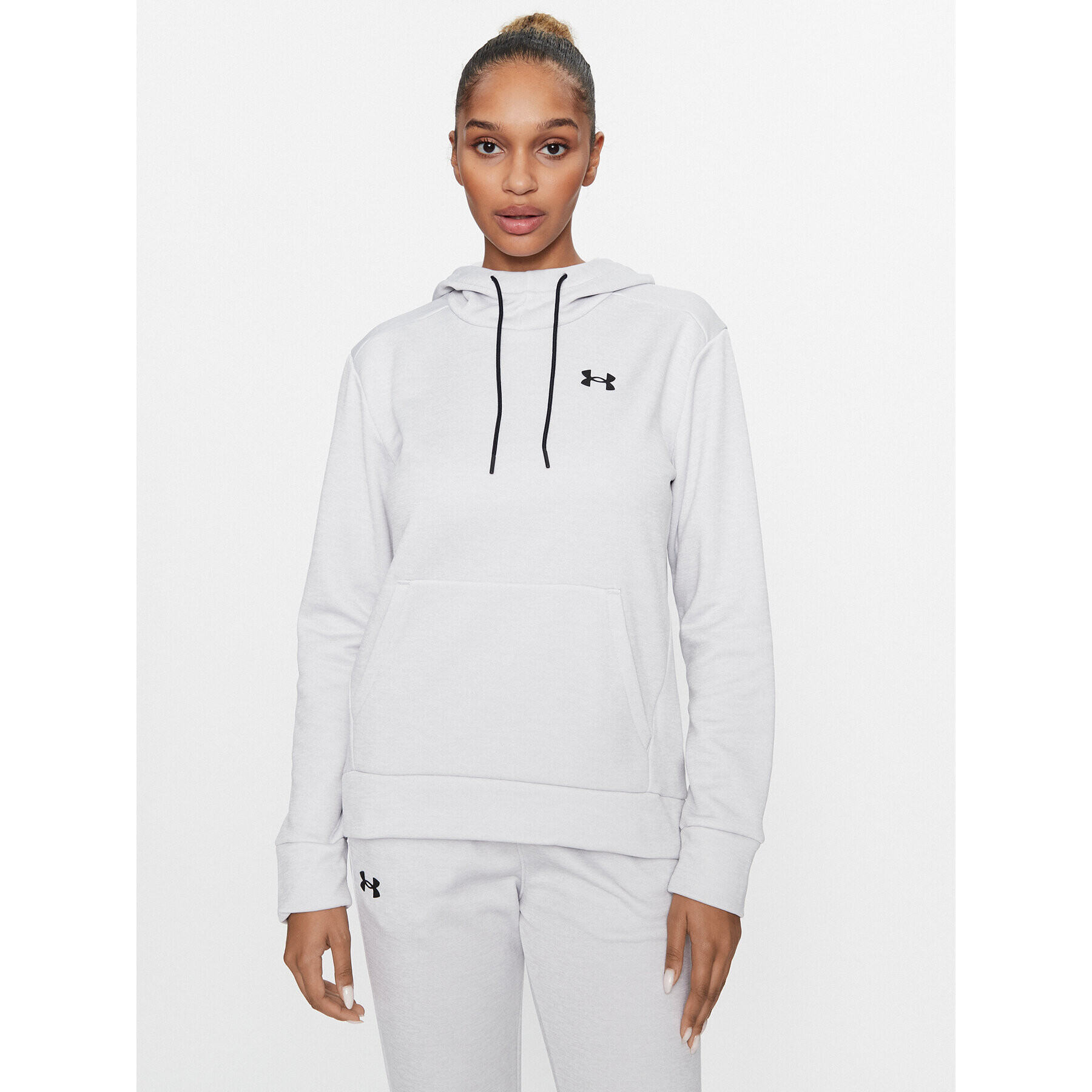 Under Armour Jopa Armour Fleece Hoodie 1373055 Siva Loose Fit - Pepit.si