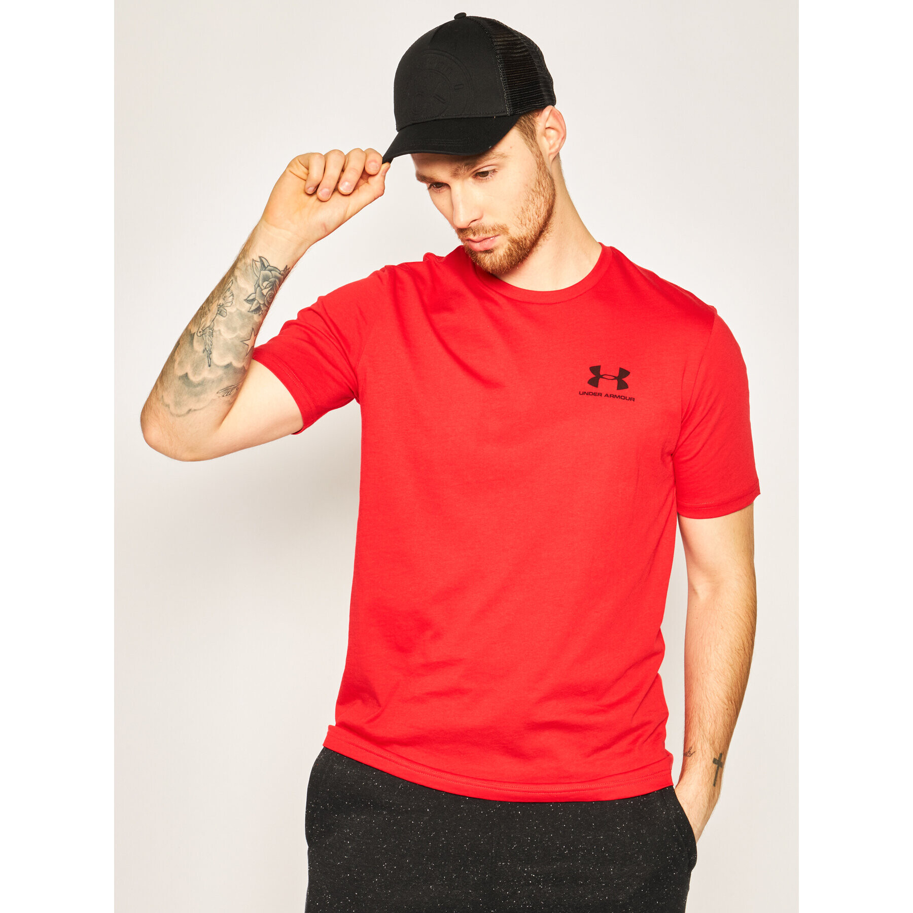 Under Armour Majica 1326799 Rdeča Loose Fit - Pepit.si