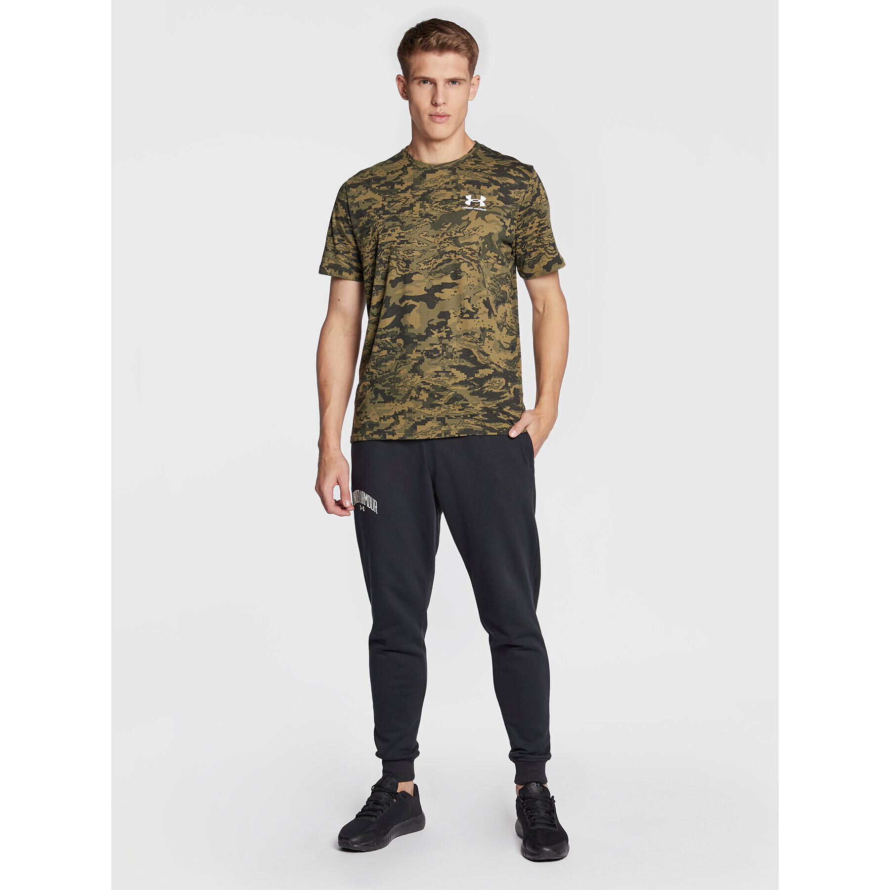 Under Armour Majica 1357727 Khaki Loose Fit - Pepit.si