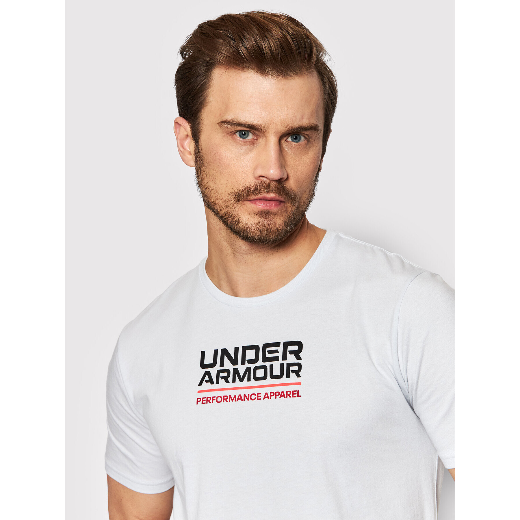 Under Armour Majica Box Logo 1370529 Siva Relaxed Fit - Pepit.si