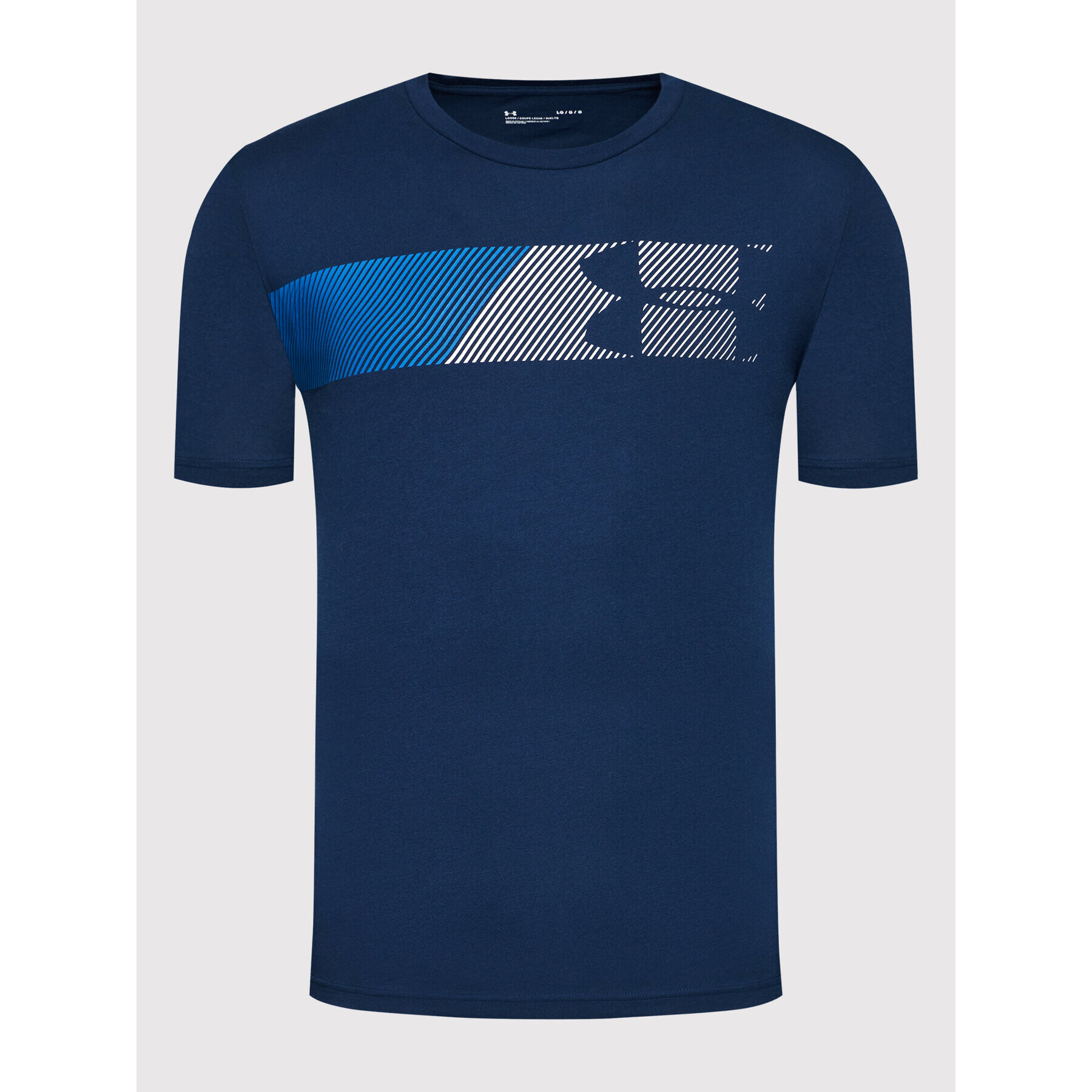 Under Armour Majica Ua Fast Left Chest 1329584 Mornarsko modra Loose Fit - Pepit.si