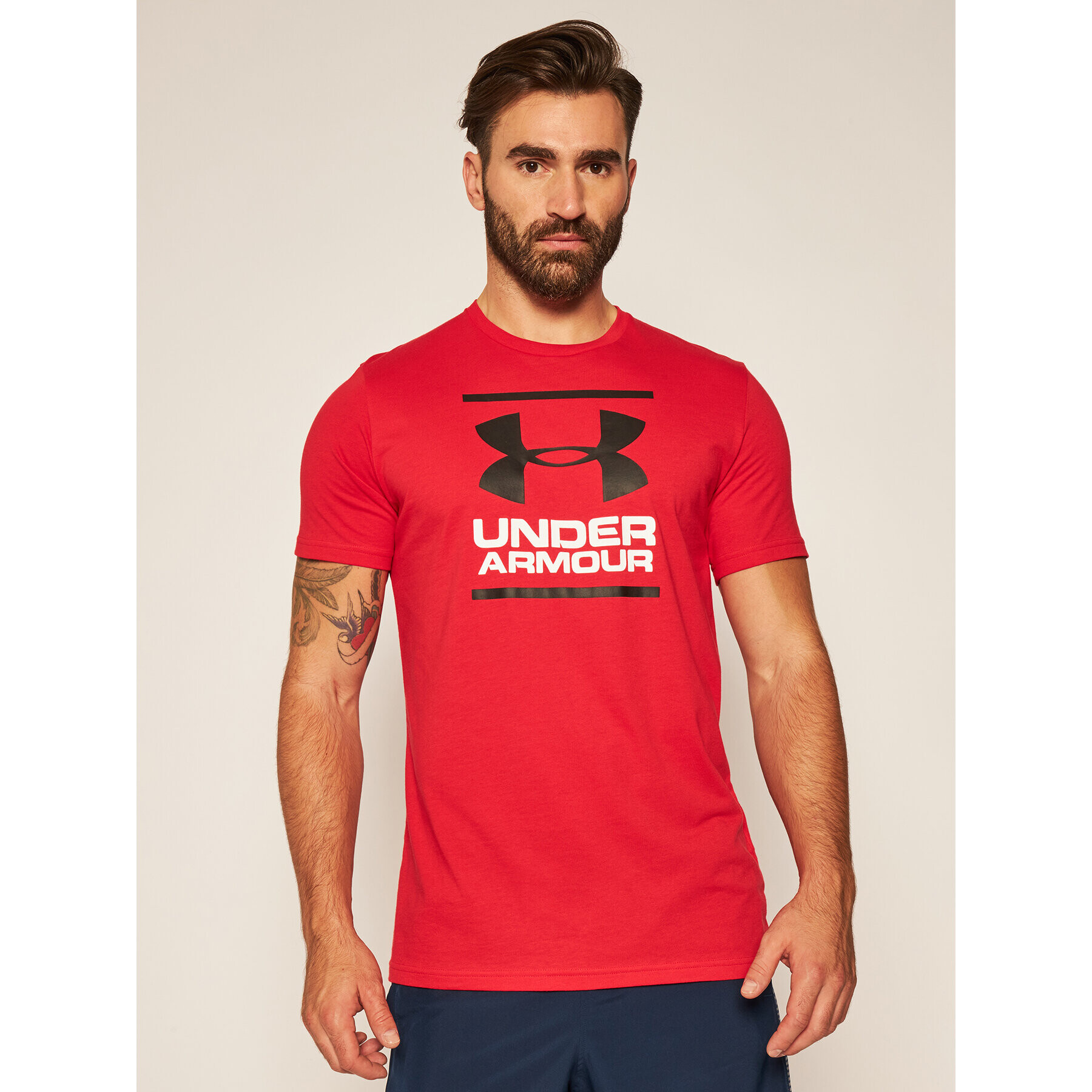 Under Armour Majica Ua Gl Foundation 1326849 Rdeča Loose Fit - Pepit.si