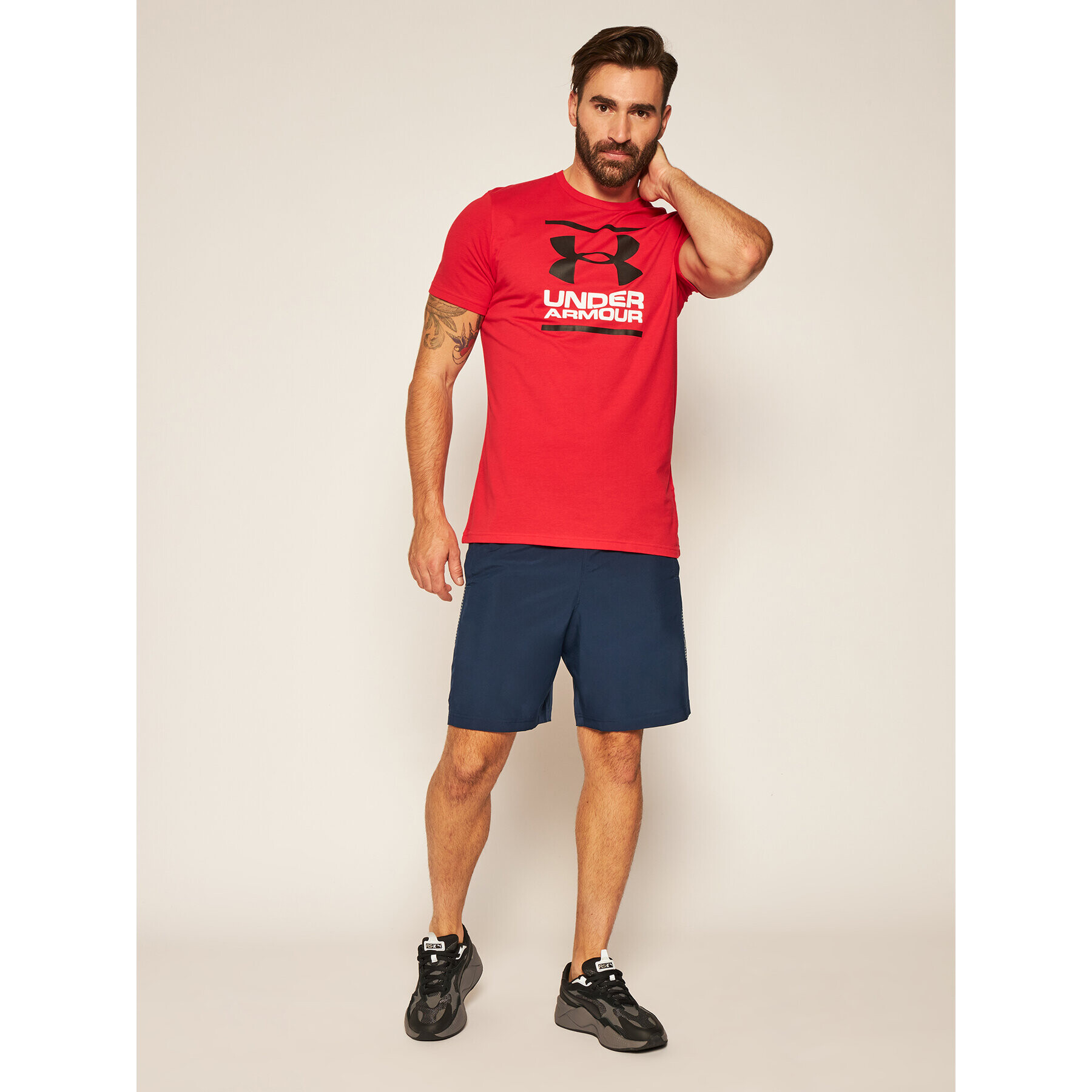 Under Armour Majica Ua Gl Foundation 1326849 Rdeča Loose Fit - Pepit.si