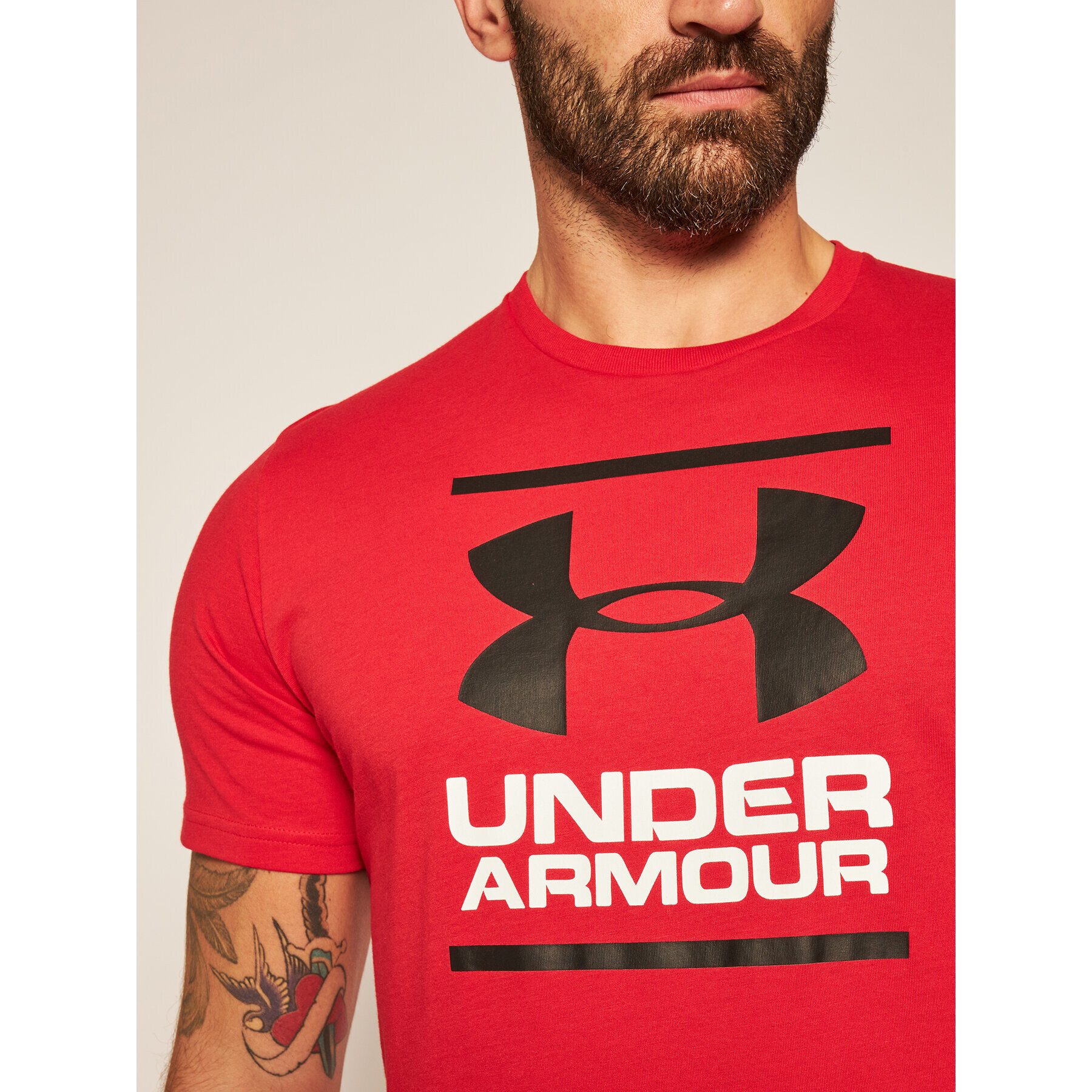 Under Armour Majica Ua Gl Foundation 1326849 Rdeča Loose Fit - Pepit.si