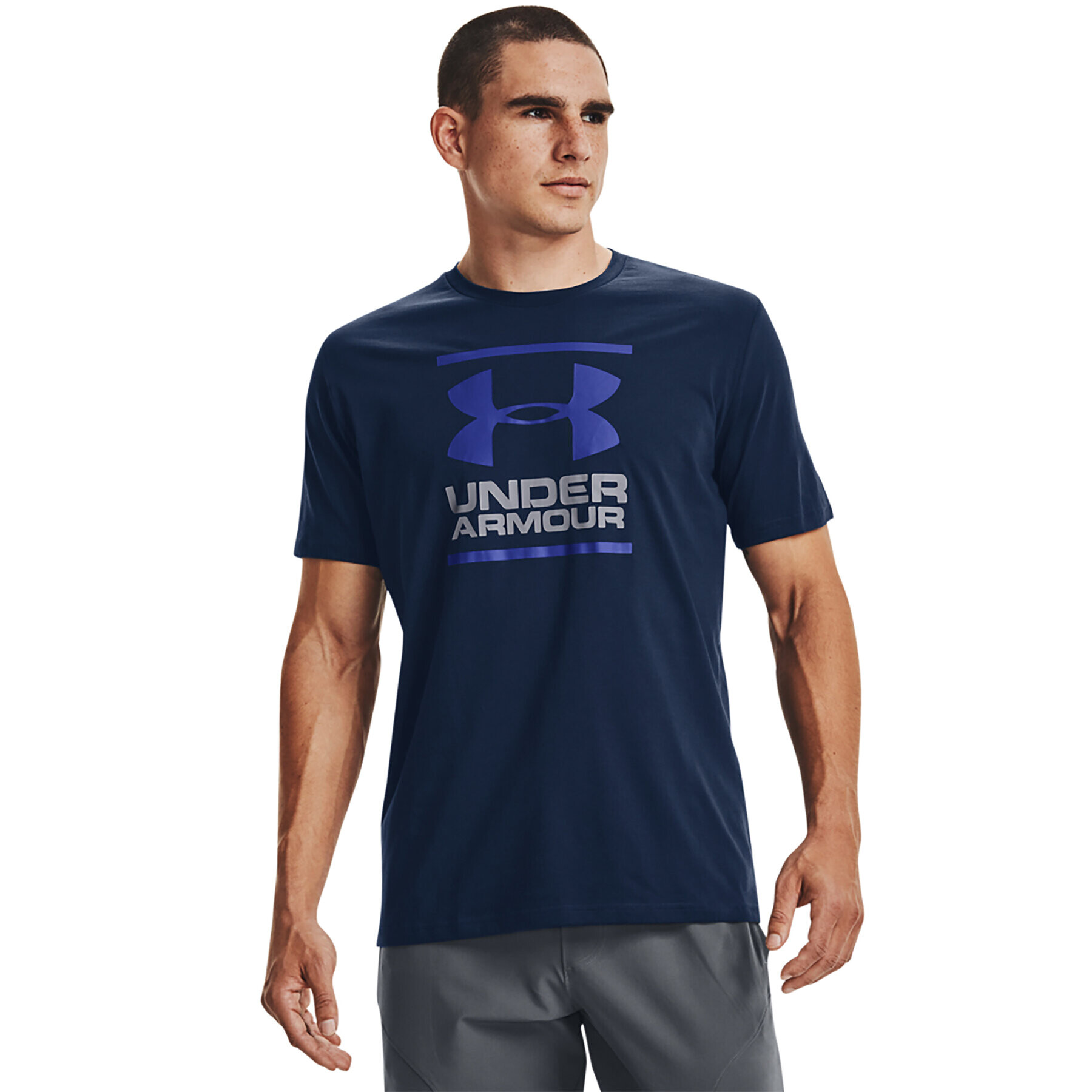 Under Armour Majica UA GL FOUNDATION SS 1326849 Mornarsko modra Regular Fit - Pepit.si