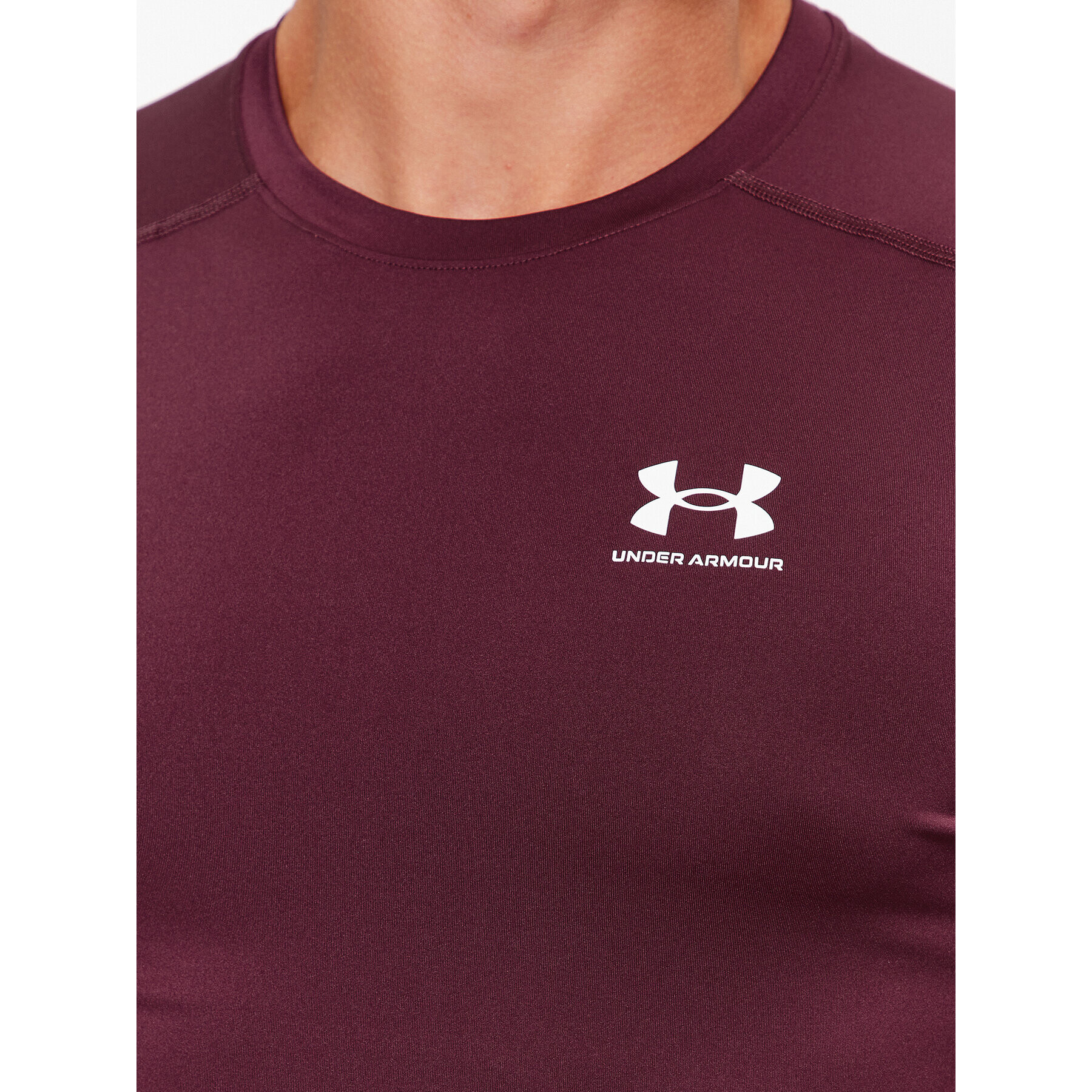 Under Armour Majica Ua Hg Armour Comp Ss 1361518 Bordo rdeča Compression Fit - Pepit.si