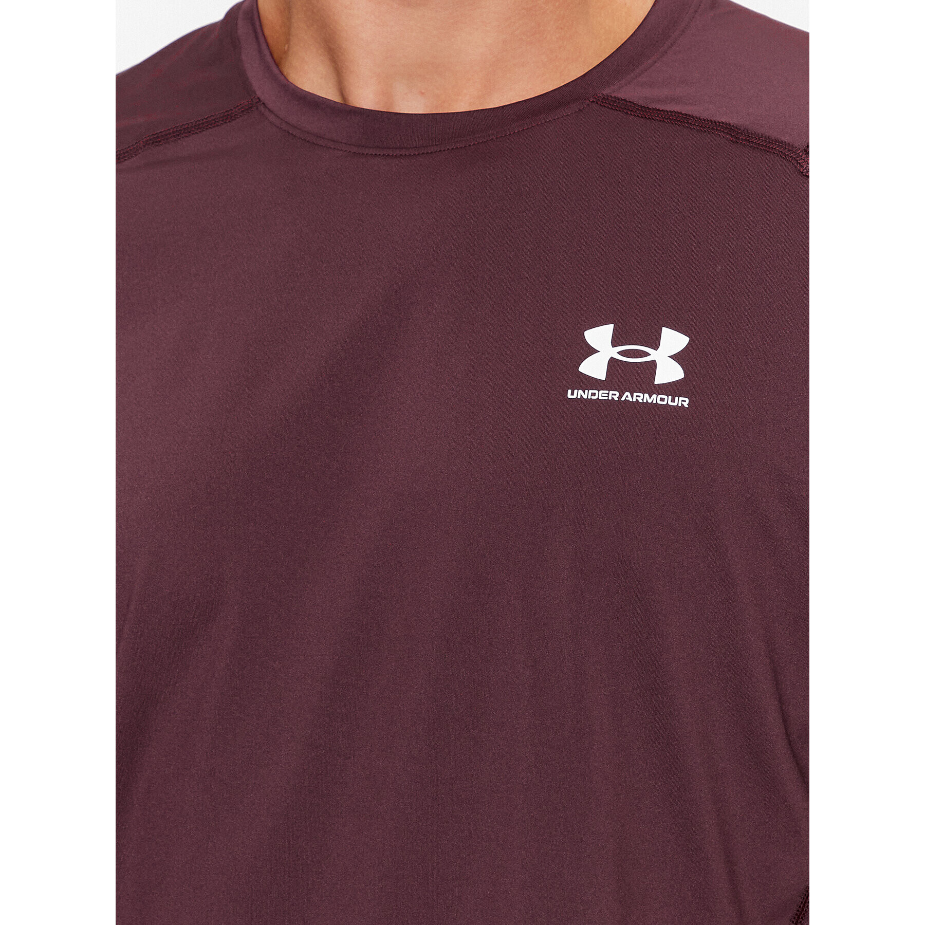 Under Armour Majica Ua Hg Armour Fitted Ss 1361683 Bordo rdeča Fitted Fit - Pepit.si