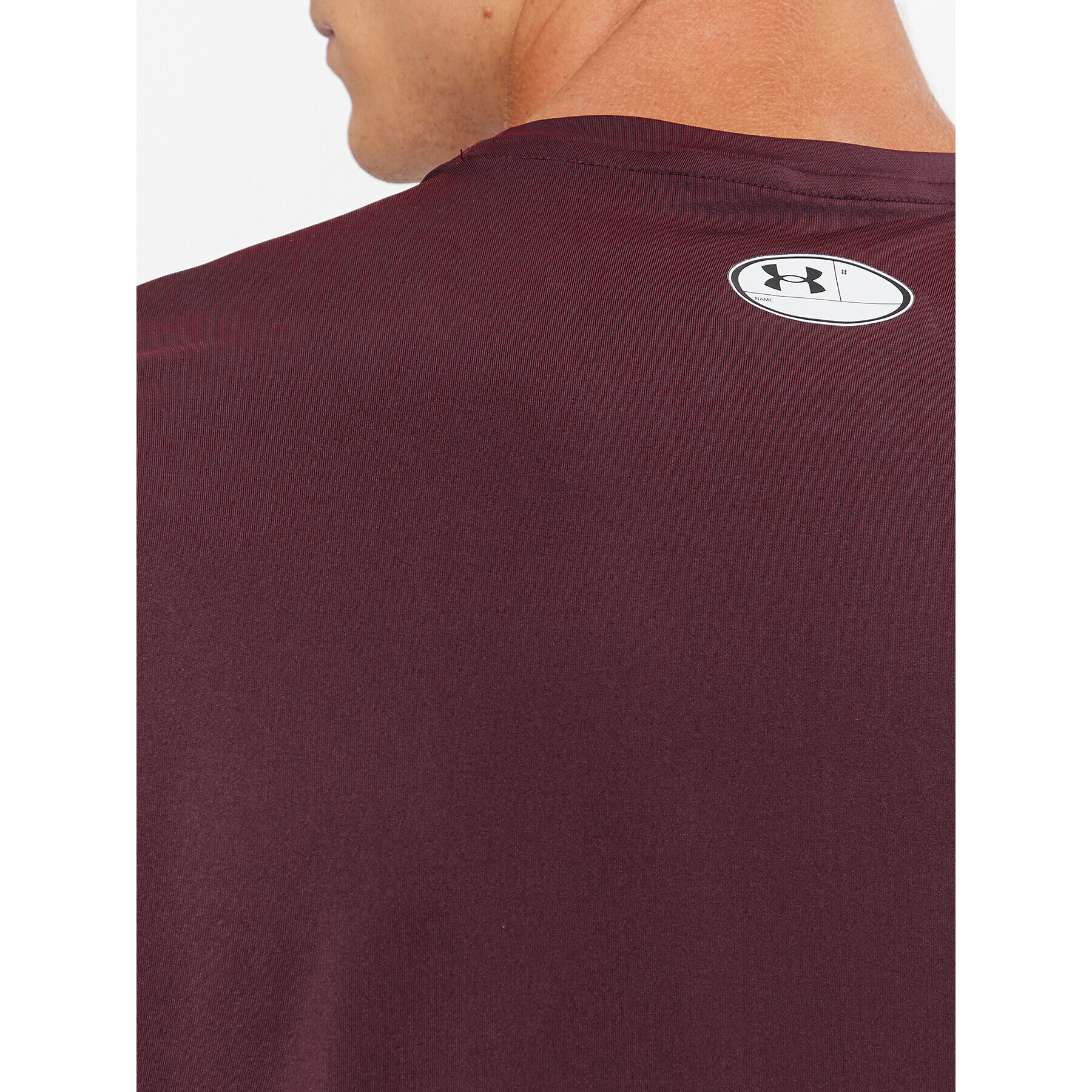 Under Armour Majica Ua Hg Armour Fitted Ss 1361683 Bordo rdeča Fitted Fit - Pepit.si