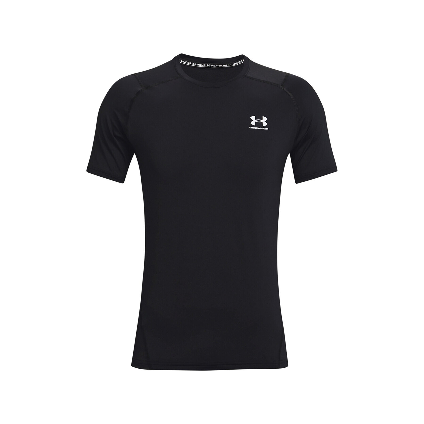 Under Armour Majica UA HG Armour Fitted SS 1361683 Črna Regular Fit - Pepit.si