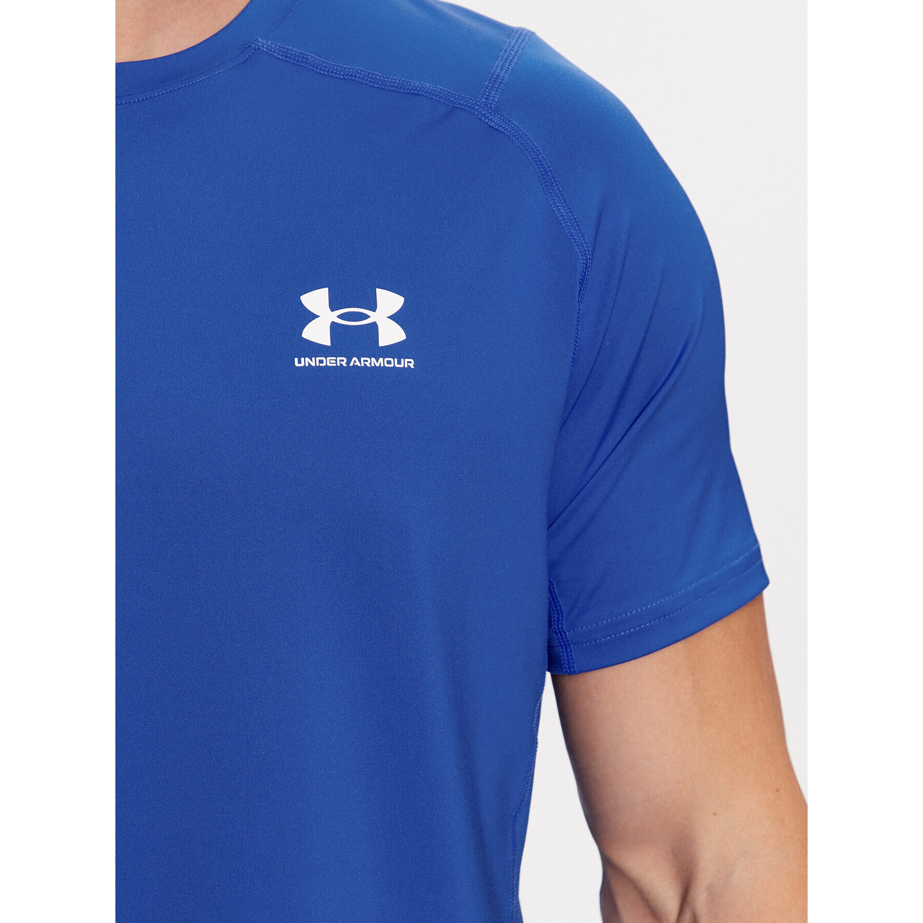 Under Armour Majica Ua Hg Armour Fitted Ss 1361683 Modra Fitted Fit - Pepit.si