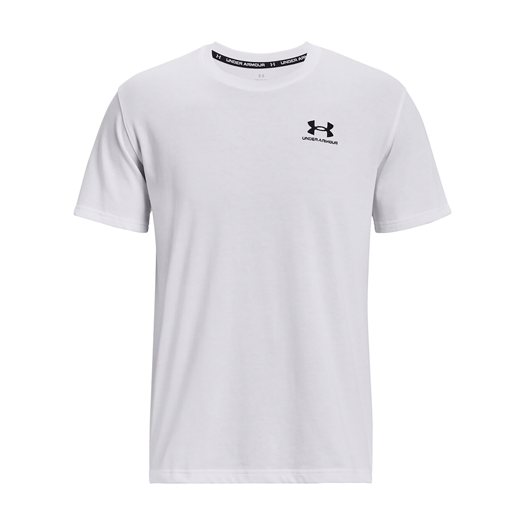 Under Armour Majica UA LOGO EMB HEAVYWEIGHT SS 1373997 Bela Regular Fit - Pepit.si