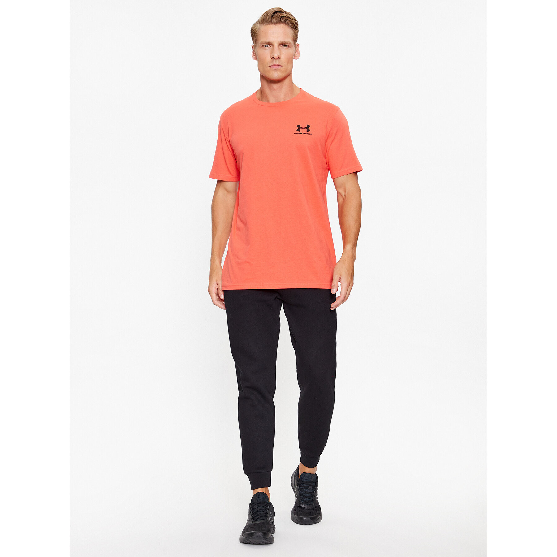 Under Armour Majica Ua M Sportstyle Lc Ss 1326799 Rdeča Loose Fit - Pepit.si